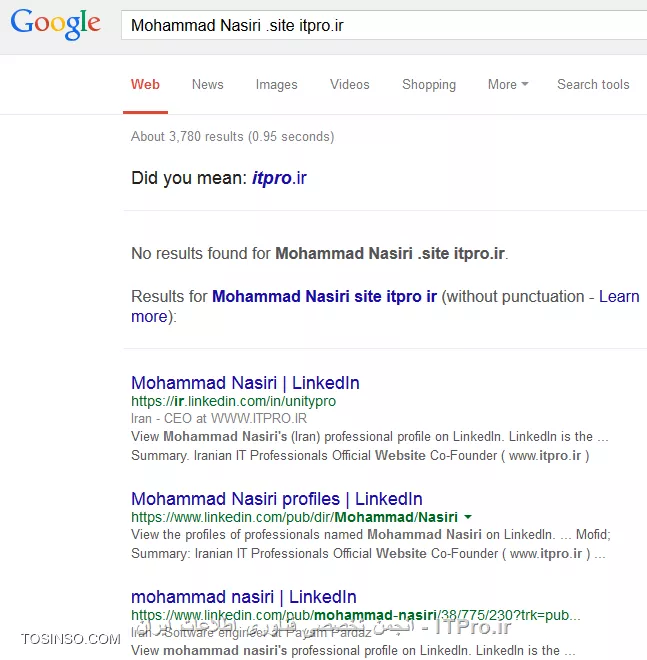 وب سایت توسینسو