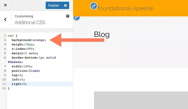 ایجاد منو چسبان با کدنویسی