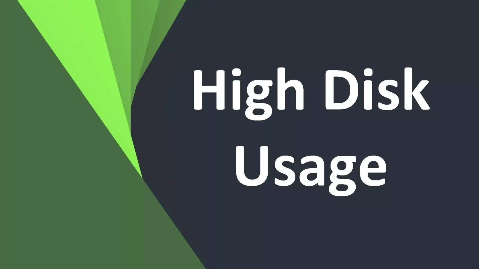 آموزش 19 روش حل مشکل High Disk Usage هارد دیسک در ویندوز 