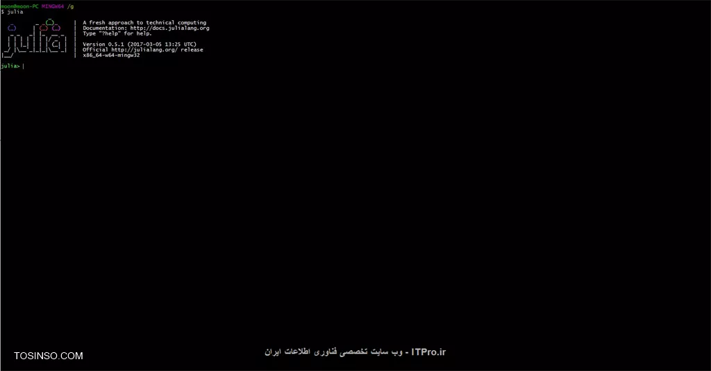 آموزش زبان جولیا