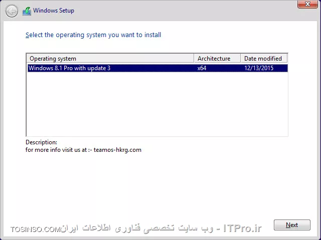 درود به همه دوستان خوب ITPRO ، با سومین جلسه MCSA در خدمت شما عزیزان هستم

!! روش های نصب ویندوز 8
در جلسات پیش به معرفی ویندوز 8 و نیز پیش نیازهای آن و موارد مربوطه پرداختیم. در این جلسه اما بحث اصلی ما حول محور چگونگی نصب ویندوز 8 و نیز نکاتی پیرامون آن خواهد بود. فرض ما در ابن جلسه برای شروع بر این خواهد بود که شما تمامی نکات ضروری پیش از نصب ویندوز 8 را که در جلسات پیش گفته شد رعایت کرده باشید، و اکنون قصد نصب ویندوز 8 را دارید. به طور کلی برای نصب ویندوز 8 بر روی کامپیوتر یا لب تاپ، می توان از یکی از سه روش زیر بهره برد و استفاده کرد:

* نصب از روی DVD ویندوز
* نصب از طریق شبکه و به واسطه ویندوز سرور
* نصب از طریق USB Flash و یا دیگر حافظه های جانبی

ذکر این نکته در اینجا ضروری به نظر می رسد که در هر سه روش فوق، روند کلی کار به یک شکل خواهد بود، تنها در نحوه بوت شدن یا به اصطلاح ساده تر شروع به کار برای نصب است که این سه روش متفاوت از یکدیگر عمل می کنند. پس به فرض این که شما به وسیله یکی از سه روش فوق کامپیوترتان را برای نصب آماده کرده باشید، اکنون زمان آن فرا رسیده تا مراحل نصب را با یکدیگر مرحله به مرحله مرور نماییم.همان طور هم که در بالا اشاره شد اولین گام در نصب ویندوز 8، بوت کردن کامپیوتر به وسیله DVD ویندوز، یا روش های دیگری از قبیل کارت شبکه و حافظه های جانبی می باشد. ولی چون در اینجا تمرکز ما تنها بر روی نصب از طریق DVD می باشد، در نتیجه پس از قرار دادن DVD ویندوز 8 بر روی کامپیوتر و روشن کردن سیستم، با زدن کلید Delete صفحه کلید (یا دیگر کلیدهای تعبیه شده برای این کار)، ابتدا وارد تنظیمات بایوس کامپیوتر شده و First Boot کامپیوتر را بر روی DVD قرار می دهیم. در نهایت تغییراتی را که در بایوس انجام داده ایم ذخیره کرده، و مجدد کامپیوتر را راه اندازی می نماییم تا DVD ویندوز شروع به لود شدن بنماید و عملیات نصب آغاز گردد. 
<center>
||http://tosinso.com/files/get/3c6df564-ed35-4945-ba18-bd6dcc007e01||
||http://tosinso.com/files/get/f5b6cc6d-dee8-4ad4-9152-1bbc51da85d6||
<center>
همان گونه که در دو تصویر بالا نیز مشاهده می کنید، و با تغییر دادن گزینه های بوت کامپیوتر بر روی درایو DVD، اکنون عملیات بوت با موفقیت انجام پذیرفته و ویندوز در حال آماده سازی برای شروع نصب می باشد.
پس از این که کامپیوتر با موفقیت بوت شد، صفحه آغازین نصب ویندوز برای ما ظاهر می گردد، و ما نیز با کلیک بر روی Install Now پروسه نصب را آغاز می نماییم.
<center>
||http://tosinso.com/files/get/210ef757-00e9-47f6-993c-f0ddb7605195||
<center>
در صفحه ای که پس از کلیک بر روی Install Now ظاهر خواهد شد، نسخه ویندوزی را که قصد نصب کردن آن را داریم انتخاب کرده و بر روی Next کلیک می کنیم. همان طور که در تصویر زیر نیز مشاهده می کنید، و به دلیل این که DVD که من قصد نصب از روی آن را دارم تنها دارای یک نسخه از ویندوز 8 می باشد، پس همین یک نسخه را انتخاب می کنم و بر روی Next کلیک می نمایم. 
<center>
||http://tosinso.com/files/get/79b34657-5735-40fb-9296-0bb12c1df420||
<center>
بایستی توجه داشت در صورتی که DVD شما دارای چندین نسخه مختلف از ویندوز 8 باشد می توانید بر حسب نیازهایتان یکی را انتخاب کرده و Next کنید. ضمنا می توانید با مراجعه به |این پست::http://network.tosinso.com/tutorials/32594/%D8%AF%D9%88%D8%B1%D9%87-mcsa-%2870-687%29-%D8%AC%D9%84%D8%B3%D9%87-%D8%A7%D9%88%D9%84| از قابلیت ها و ویژگی های متفاوت هر یک از نسخه های ویندوز مطلع گردید.
<center>
||http://tosinso.com/files/get/ca245ea2-72a7-4513-9df0-fe9a58217732||
<center>
با رویت صفحه بعدی، با زدن تیک گزینه I accept to license terms و سپس فشردن دکمه Next مراحل را ادامه خواهیم داد.
<center>
||http://tosinso.com/files/get/2d18b5e9-9d52-4b77-808e-c3d28fcf5fb1||
<center>
قسمت بعد و در صفحه ای که در بالا مشاهده می کنید، مربوط به انتخاب حالت نصب می باشد. بدین معنی که دو گزینه پیش روی ما خواهد بود: گزینه اول که با Upgrade مشخص شده، بیانگر این است که آیا قصد ارتقا ویندوز فعلی  را دارید؟ اگر این گزینه را انتخاب نماییم تمامی برنامه ها و تنظیمات از ویندوز فعلی که بر روی روی کامپیوترمان نصب می باشد، بدون حذف شدن یا تغییری در آن ها به ویندوز 8 جدید که اکنون قصد نصب آن را داریم منتقل خواهد شد. اما گزینه دوم یعنی Custom: Install Windows only (Advanced) بدین مفهوم می باشد که ویندوزی کاملا جدید و تازه برایمان نصب خواهد گردید. از آنجا که هدف ما نیز همین گزینه بوده و قصد ارتقا از ویندوزهای قدیمی تر مثل 7 یا ویستا را نداریم، پس با انتخاب این گزینه مراحل را ادامه می دهیم.
<center>
||http://tosinso.com/files/get/d42b2577-725c-4783-96d0-8dff8a9c19e1||
<center>
در مرحله بعد و در تصویر بالا، که آخرین مرحله از این قسمت نیز محسوب می شود، بایستی یکی از درایوهای هارد دیسک کامپیوتر را که قصد نصب کردن ویندوز بر روی آن را داریم انتخاب نموده و سپس بر روی Next کلیک کنیم. از آنجا که من تنها دارای یک درایو بر روی کامپیوترم می باشم، پس همان یک درایو را انتخاب کرده و بر روی Next کلیک می نمایم.پس از انجام آنچه که گفته شد و با کلیک بر روی Next عملیات نصب آغاز خواهد گردید، و با توجه به قدرت سخت افزارهایی که بر روی کامپیوترمان داشته باشیم، ممکن است روند نصب بین 15 الی 30 دقیقه به طول بیانجامد. پس شکیبا باشید ...نکته: چنان چه بر روی کامپیوتر دارای هارد دیسکی با حجم بالا باشید، و با رسیدن به بخش انتخاب پارتیشن برای نصب، با کلیک بر روی New اقدام به ساخت چند درایو جدید کرده و تنها بر روی یکی از درایوهای جدید ساخته شده ویندوز را نصب نمایید. 
<center>
||http://tosinso.com/files/get/e871da8d-fd30-47f9-94be-e16552833309||
<center>
عملیات نصب آغاز می گردد ...

<center>
||http://tosinso.com/files/get/c8b94d1f-baa2-48cd-9ffa-ea234456e9a4||
<center>
پس از گذشت مدت زمان طی شده، و اتمام فرایند نصب، اولین اقدامی که ویندوز انجام خواهد داد آماده سازی کامپیوتر برای شروع می باشد. در این مرحله ممکن است کامپیوترمان به طور خودکار یک با چندبار ریستارت گردد. ما نیز کمی صبر می کنیم تا این مرحله هم مانند مراحل پیش با موفقیت به اتمام برسد.
<center>
||http://tosinso.com/files/get/9c91ba6c-942f-4f1e-8214-0966ae5933dc||
<center>
پس از پایان نصب با موفقیت، اولین صفحه ای که برایمان به نمایش در خواهد آمد صفحه ای ست که در بالا مشاهده می کنید. در واقع از این صفحه به بعد ویندوز از ما می خواهد تا اطلاعات شخصی مان از قبیل نام، اسم دلخواه کامپیوتر، و احیانا رمز عبوری را وارد نموده تا پروسه نصب کامل گردد. از این روی ما نیز با توجه به اطلاعات مان همین کار را انجام خواهیم داد.البته بایستی توجه داشت که می توان با انتخاب Use Express Settings که در شکل بالا نیز می بینید، از تکمیل این اطلاعات زمان بر اجتناب کرده و در نهایت تنها یک یوزر برای کامپیوترمان تعریف کنیم. ولی شما اگر دوست داشته باشید می توانید با انتخاب Customize اقدام به شخصی سازی اطلاعات مربوطه نمایید.
<center>
||http://tosinso.com/files/get/df87a208-2b64-439c-bf7d-a689ae11c01a||
<center>
قسمت بعد انتخاب گزینه Local Account برای ساخت یک اکانت بر روی کامپیوتر می باشد. این گزینه را انتخاب کرده و سپس با دادن یک نام دلخواه که معمولا نام خود فرد یا نام شرکت می باشد، در نهایت با زدن دکمه Finish مراحل نصب ویندوز به پابان خواهد رسید. تبریک می گویم! اکنون شما موفق به نصب ویندوز 8 بر روی کامپیوترتان شده اید. امیدوارم آموزشی که در این جلسه خدمتتان ارائه شد، گویا و شفاف بوده باشد. در صورت هر گونه پرسش یا ابهامی در این درس خوشحال خواهم شد آن را شنیده و در رفع اشکالات کمک نمایم.
<center>
||http://tosinso.com/files/get/ca7888d9-b56d-49ca-9105-6cd8df0ca8d8||
<center>
<left>
شاد باشید
<left>

نویسنده : اسحاق احمدپور
منبع :| جزیره سرویس های شبکه مایکروسافت وب سایت توسینسو::https://tosinso.com/microsoft|
هرگونه نشر و کپی برداری بدون ذکر منبع و نام نویسنده دارای اشکال اخلاقی است