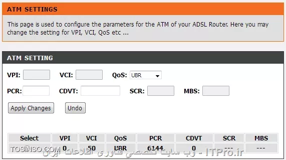 ATM Setting Modems