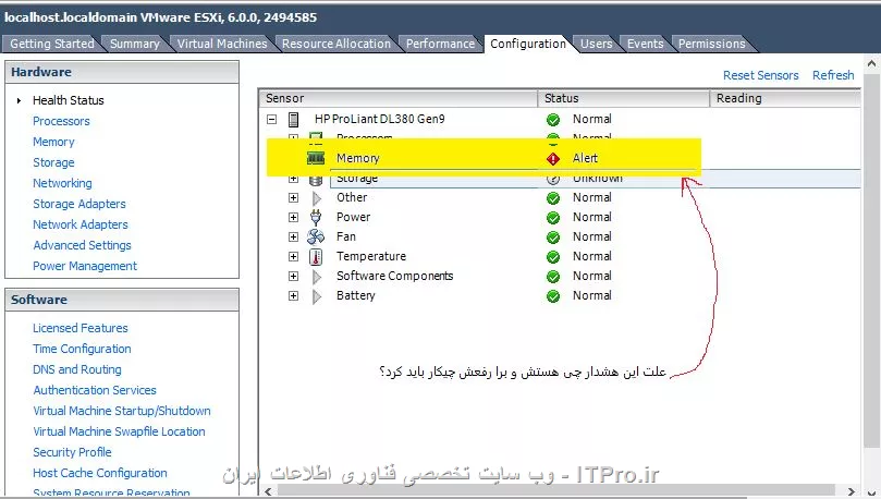 error در VMware vSphere Client