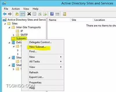 بله ، همونطور که ملاحظه می کنید گزینه *New Subnet* وجود نداره توی Context menu

||https://tosinso.com/files/get/7b7c21f4-cb8a-4824-b179-7d5a179f01d0||
