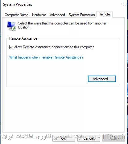||http://tosinso.com/files/get/7bb62020-3094-4f4e-a968-9bfc818eae0d||
یه سوال فنی داشتم ، میخواستم بدونم چرا فقط تنظیمات remote asistance  هست
تنظیمات remote desktop  نیست ، بعد تو بخش feuture  ها هم   remote desktop  نیست که بتونم نصبش کنم 