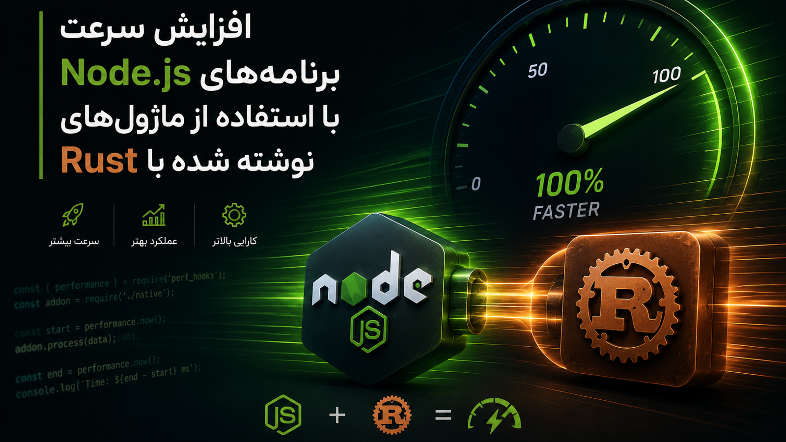 افزایش سرعت برنامه‌های Node.js با استفاده از ماژول‌های نوشته شده با Rust