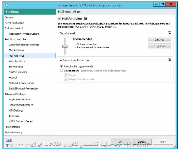 کسپراسکی سرور 10 لب 