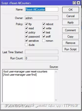 reset script