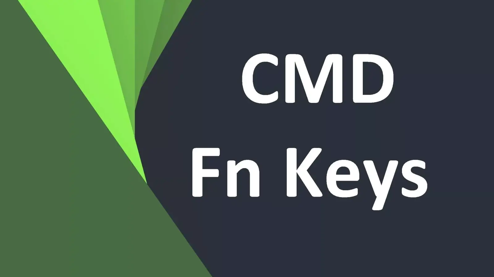 معرفی و آموزش کلیدهای Fn در CMD ویندوز : کاربرد کلیدهای تابعی(Fn)