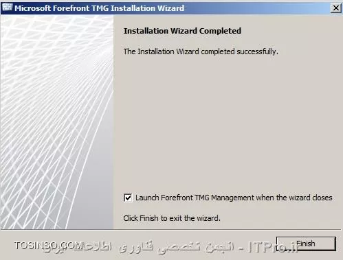 آموزش تصویری نصب و راه اندازی TMG 2010 بر روی سرور 2008