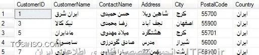 دستور where