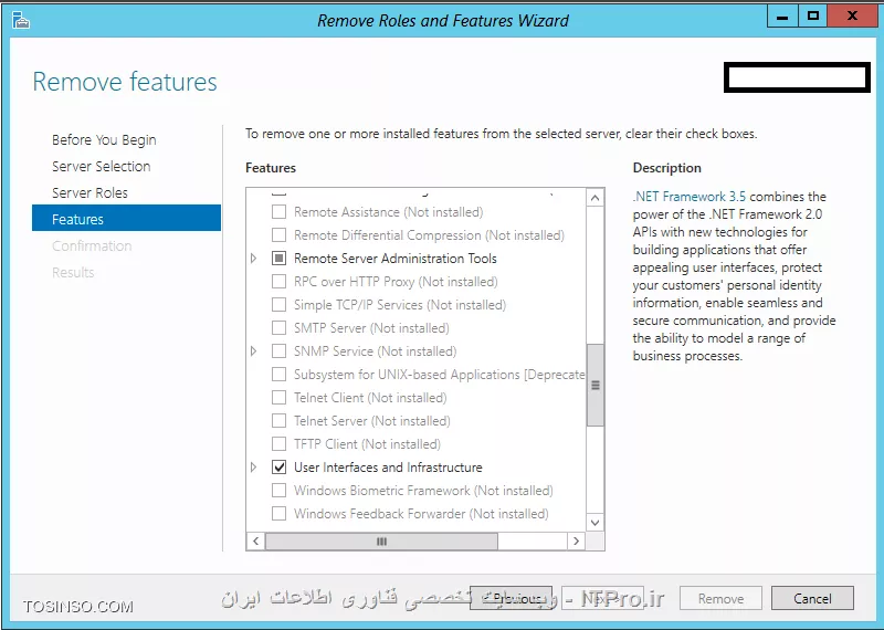 سلام به اساتید عزیز itpro
.
میخاستم بدونم تو windows server 2008 R2 و windows server 20012 و ویندوز 7 چطوری میتونم این سرویس رو غیرفعال کنم؟؟؟
.
چون هر چی تو remove features گشتم چیزی به اسم smb1 پیدا نکردم. تو ویندوز سرور 2012 هم همینطور... برای ویندوز 7 هم نبود.
.
تنها کاری که کردم انتی ویروسم رو آپدیت کردم و پچ ماکروسافت رو دانلود و نصب کردم اما این smb1 رو از کجا باید غیر فعال کنم؟
.
||https://tosinso.com/files/get/6a762462-6ae9-44b5-910e-cbf241c3b273||
.
||https://tosinso.com/files/get/7edc97ac-6c95-4251-8589-22860f2e65f5||