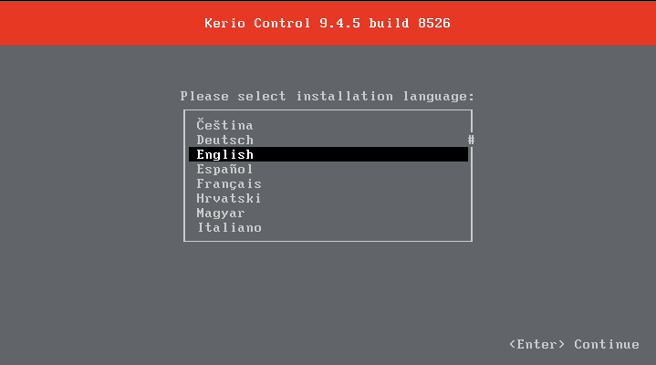 انتخاب زبان در مرحله&zwnj;ی نخست نصب