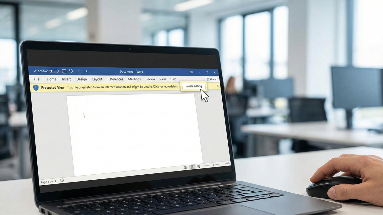 حذف کردن یا برداشتن Enable Editing در فایل های آفیس