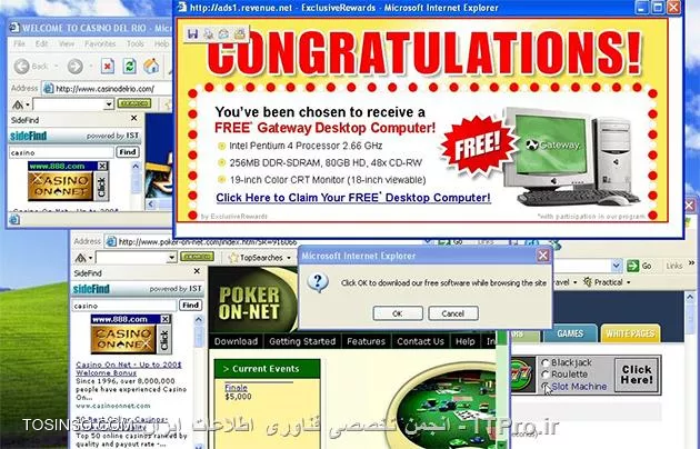 جلوگیری از باز شدن صفحات Pop-up در Internet explorer و Mozilla Firefox