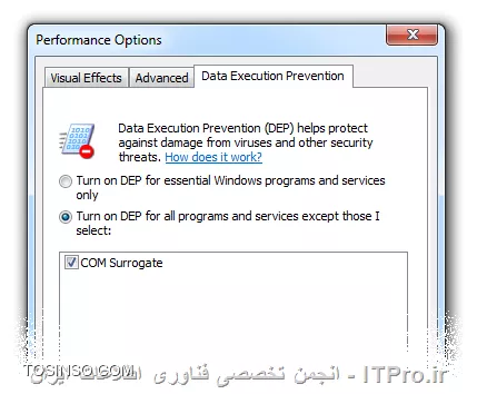 COM Surrogate has stopped working