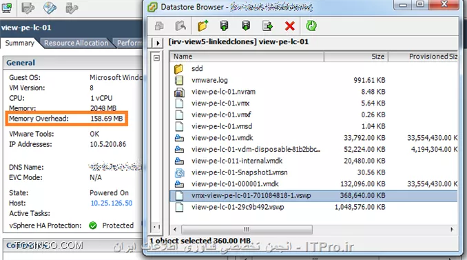 فایل های تشکیل دهنده ماشین مجازی در Vmware Vsphere- قسمت 2