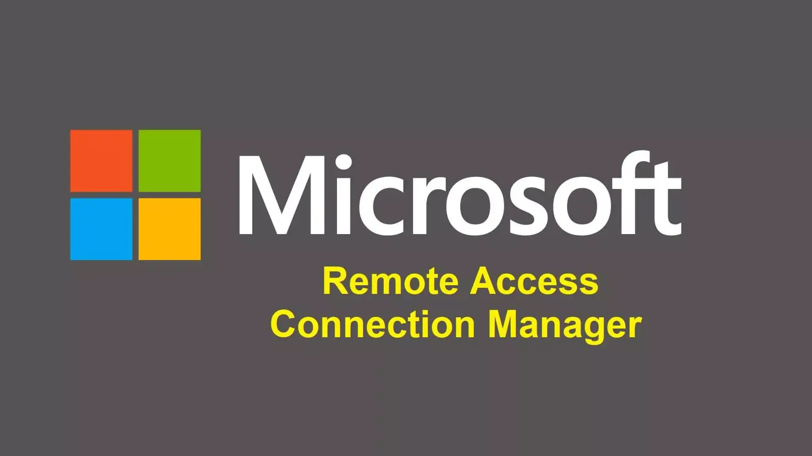 آموزش رفع مشکل Start نشدن سرویس Remote Access Connection Manager