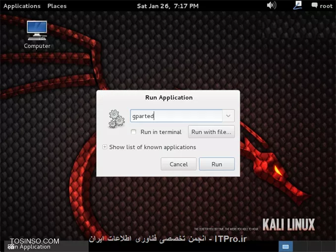آموزش نصب کالی لینوکس (Kali Linux) قسمت 5 : نصب همزمان با ویندوز