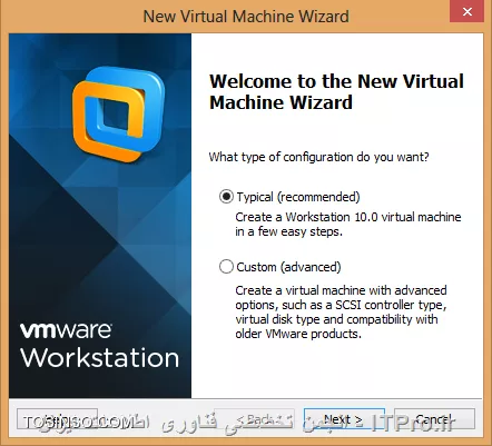 در این آموزش قصد دارم نحوه راه اندازی و استفاده از نرم افزار Net Support School رو بر روی VMware به صورت شماتیک توضیح بدم گرچه این روش در عمل کاربردی نداره ولی یک روش تمرینی خوب برای یاد گرفتن این نرم افزار کاربردی است. قسمت اول این اموزش مربوط به راه اندازی ماشین مجازی هست (اگر اشنایی دارید به بخش دوم مراجعه کنید) و بخش دوم استفاده از نرم افزار Net Support  ، در این مطلب آموزشی بر اساس یک سناریو نصب و راه اندازی VMWare و اتصال آنها به اینترنت و ایجاد یک شبکه داخلی و سپس راه اندازی نرم افزار کاربردی Net Support بر روی 3 ماشین VMWare که یکی از آنها به عنوان دستگاه معلم (Tutor) و 2 دستگاه دیگر به عنوان دانشجو (Student) شبیه سازی میشود.بر طبق این سناریو به ترتیب زیر 3 ماشین VMWare ایجاد میشود.
قدم اول : ایجاد یک ماشین مجازی جدید به ترتیب زیر:
||http://tosinso.com/files/get/c422d8d5-5359-4b5d-90c2-fcb1334963ef||
قدم دوم : یکی از دو حالت Typical یا Custom را انتخاب کرده و Next را میزنیم.
||http://tosinso.com/files/get/823e8f27-f990-4c0b-aecc-6d8c7c62d77e||
قدم سوم : در این مرحله میتوانیم محل فایل ایزوی ویندوز 8 را مشخص کرده و یا ان را به بعد موکول کنیم.
||http://tosinso.com/files/get/e76fa852-0add-402d-bf8f-fbc98eacfa0f||
قدم چهارم : در این مرحله نوع سیستم عامل و ورژن محصول را انتخاب میکنیم.
||http://tosinso.com/files/get/cf51fbad-5deb-4a73-a59a-382aec627b84||
قدم پنجم : نام ماشین مجازی را مشخص میکنیم.
||http://tosinso.com/files/get/3e1aa1aa-a0ca-4a3f-a1b6-4395d6e32c1f||
قدم پنجم : سپس با زدن Customize Hardware میتوانیم تنظیمات سخت افزاری ماشین مجازی را به دلخواه خود انجام دهیم.
||http://tosinso.com/files/get/25545a3a-c7b0-4914-b95c-03aed588ef1b||
قدم ششم : در این مرجله مقدار RAM ماشین مجازی را از طریق اسکرول تعبیه شده در سمت راست تعیین میکنیم
||http://tosinso.com/files/get/da09ec39-1df7-4d9b-aac9-fd883305fda9||
قدم هفتم : سپس تعداد پردازنده ها را مشخص میکنیم.
||http://tosinso.com/files/get/1d0edb30-b02e-40c6-85c2-5574c6e1d227||
قدم هشتم : در این مرحله حالت کارت شبکه خود را تعیین میکنیم. با توجه به شکل زیر 5حالت کارت شبکه مجازی در Vmware در نطر گرفته شده است که با توجه به سناریو NAT میتواند بهترین گزینه باشد.(نیاز به انصال هر ماشین به اینترنت بوده و ماشین ها باید به یکدیگر متصل شده و همدیگر را ببینند.)
||http://tosinso.com/files/get/f8e997b9-4baa-4268-86ad-4f2e0f0222f0||
قدم نهم : سپس مسیر فایل ایزوی سیستم عامل را تعیین میکینم.(در این سناریو هر 3 ماشین VM ویندوز 8.1)
||http://tosinso.com/files/get/87f047ce-6fe4-4f63-b3d0-e83871c302d7||
قدم دهم : سپس ویندوز 8 را نصب میکینم.
||http://tosinso.com/files/get/216fe59a-573e-4caa-ab1b-b3cd65d782ed||
قدم یازدهم : بعد از نصب هر VM میبایست برای هر ماشین VM Tools را هم برای راحتی کار و همچنین انتقال فایل نصب نرم افزار net support به ترتیب زیر نصب میکنیم
||http://tosinso.com/files/get/63d756e9-0dce-49e3-9133-8748cf1b65d6||
 قدم دوازدهم : همانطور که در شکل زیر میبینیم درایو مجازی VM Tools بر روی ماشین مجازی Mount شده و به راحتی کار نصب را انجام میدهیم.
||http://tosinso.com/files/get/e50fa9fe-5369-4f2f-9595-7865d66f7ae8||
قدم سیزدهم : فایل نصب نرم افزار Net Support را از سایت www.netsupportschool.com دانلود کرده و با توجه به نصب VM Tools فایل setup را به راحتی بر روی هر 3 ماشین کپی میکنیم.
||http://tosinso.com/files/get/3a7ac53b-a43d-4d6b-a562-f58857315000||
قدم چهاردهم : سپس بر روی ماشین Tutor فایل setup نرم افزار net support را اجرا کرده و آن را نصب میکنیم. و مراحل زیر را تا نصب کامل نرم افزار طی میکنیم.
||http://tosinso.com/files/get/1649c9b5-40b6-4119-87ab-30d4c5267f1f||
||http://tosinso.com/files/get/458a6a5a-586b-49d4-8109-ecc8097e1ae5||||http://tosinso.com/files/get/96eafb8c-56d5-477e-81ed-88eac296b9d5||
قدم پانزدهم : در این مرحله نوع کاربری net support را مشخص کرده که بر طبق سناریو برای یک ماشین Tutor و برای 2 ماشین student را نصب میکنیم.
||http://tosinso.com/files/get/36d33d42-ebea-40f2-980b-3f4f6ae16b1b||
||http://tosinso.com/files/get/db9bcd32-9c35-4e83-a9dd-cdb9e4ef1133||
قدم شانزدهم : بعد از اتمام نصب net support بر روی 3 ماشین مجازی در صورتی که هر 3 ماشین دسترسی به اینترنت نداشته باشند مراحل زیر را انجام میدهیم. ابتدا از منوی Edit گزینه Virtual Network Editor  را انتخاب کرده.
||http://tosinso.com/files/get/c7dc2761-ebdd-41a8-81d8-69dc5c804b73||
قدم هفدهم : با توجه به سناریوی تعیین شده برای هر 3 ماشین کارت شبکه در حالت NAT قرار داده شده در Virtual Network Editor بر روی VMnet 8 کلیک کرده تا تنطیمات NAT برای ماشین مجازی را انجام دهیم. همینطور که مشخص است کارت شبکه  در حالت NAT که بر روی سیستم عامل کامپیوتر میزبان ایجاد شده دارای محدوده IP : 192.168.113.0 بوده و بنابراین به منطور ایجاد ارتباط بین 3 ماشین مجازی این 3 ماشین هم باید از همین range ای پی اختصاص داده شود. به این منظور باید تیک use local DHCP service to distribute ip address to VMS را زده تا به هر سه ماشین از رنج IP مورد نطر به صورت اتوماتیک داده شود.(با این کار هم دسترسی به اینترنت برای 3 ماشین فراهم شده و هم هر 3 ماشین همدیگر را دیده و میتوانند با یکدیگر ارتباط درون شبکه ای داشته باشند.
||http://tosinso.com/files/get/3424910e-2f2b-4255-866e-2e8218e5e0ae||
بعد از این کار بر روی ماشین Tutor  آی پی های 2 ماشین دیگر را ping کرده تا از داشتن ارتباط اطمینان حاصل کنیم. بدین صورت هر 3 ماشین مجازی آماده برقراری ارتباط از طریق net support را داشته و میتوانیم محیط آموزشی net support را استفاده کنیم.
1- ایجاد یک room مجازی در ماشین Tutor: با اجرای نرم افزار net support پنجره زیر باز شده و استاد باید فیلدهای مربوطه را به ترتیب زیر پر کرده و سپس اتاق مجازی آموزشی را ایجاد کند.
||http://tosinso.com/files/get/20e36747-eb63-4f1c-9b77-ff19a8514c73||
2- بعد از کلیک کردن بر روی دکمه new پنجره زیر باز شده و استاد باید یکی از حالتهای زیر را به عنوان شروع کننده کلاس انتخاب کند. مورد اول Room Mode میباشد که این حالت به شما اجازه میدهد که کامپیوترهای داخل یک کلاس را گروه بندی کرده و دانشجویان میتوانند به این اتاق اموزشی برای شروع کلاس بپیوندند. حالت دوم  PC Mode میباشد که به شما اجازه میدهد که یک تعدادی کامپیوتر را که با هم در یک اتاق در اتصال هستند از طریق کابل را به هم متصل کرده و یک کلاس مجازی آموزشی تشکیل دهید. حالت سوم User Mode میباشد که به شما اجازه میدهد یک تعداد دانشجو را با استفاده از پروفایل های انها به کلاس اضافه کنید. حالت چهارم یک حالت ساده بوده که در ان شما به سادگی میتوانید شبکه موجود را جستجو کرده و همه دانشجویان را به کلاس مورد نظر اضافه کنید.
در این سناریو ما از حالت دوم استفاده میکنیم.
||http://tosinso.com/files/get/6b6cc5f8-5dcb-4fc8-8146-14b1744ccfa2||
3- در این مرحله پنجره Create Class باز شده و در این مرحله باید PC های دانشجویان کلاس را ابتدا جستجو کرده و سپس همه انها رو به کلاس اضافه کنیم.
||http://tosinso.com/files/get/be28d2da-cf20-4773-b06f-c3fdb16da00a||
||http://tosinso.com/files/get/7661349e-a09e-4f09-92e9-af40f2774d9b||
4-دبعد از ایجاد کلاس پنجره اصلی نرم افزار به صورت زیر میباشد و دانشجویان اضافه شده قابل روئیت میباشند.
||http://tosinso.com/files/get/4b4fd644-7999-4cf0-a5d8-3299d62a5923||
5- تب دوم این اجازه را به استاد داده تا نمایی از desktop های دانشجویان حاضر در کلاس را روئیت کرده و به نوعی انها را کنترل کند. علاوه بر ان استاد قادر است با کلیک کردن بر روی هر کدام از پنجره های پیش نمایش دسکتاپ دانشجویان به صورت remote به کامپیوتر دانشجوی مورد نظز دسترسی پیدا کند.
||http://tosinso.com/files/get/ace1446a-e122-460d-9987-f9b463cb2894||
6- در تب سوم که با ایکون های هد ست مشخص شده است استاد قادر است با کلیک بر روی Announce نوعی اطلاع رسانی را به دانشجویان ارسال کند. علاوه بر این استاد قادر بوده که با برداشتن تیک های بلندگو و میکروفون انها را از در کامپیوترهای دانشجویان از کار بیندازد.
||http://tosinso.com/files/get/9f032a1c-4787-4699-b565-85d2642adce8||
||http://tosinso.com/files/get/0379be7c-1a46-4d1c-b867-a36e50371cf6||
7-  در تب بعدی استاد قادر بوده که انواع سوالات را برای کل کلاس یا بخشی از کلاس مطرح کرده و جواب را هم از سوی دانشجویان دریافت کند.
||http://tosinso.com/files/get/c43fd40a-56a3-4579-afa2-0d3c41e151c3||
اولین مدل از سوالات First to answer میباشد که استاد با مطرح کردن یک سوال در کلاس گزینه مورد نظر را کلیک کرده و دانشجویان بر روی کامپیوترشان با پیغام زیر مواجه شده و اولین دانشویی که بر روی answer کلیک کند قادر خواهد بود تا سوال را جواب دهد.
||http://tosinso.com/files/get/95439e52-493b-4c49-9402-0a32e6e1f655||
||http://tosinso.com/files/get/38b943ed-8471-4716-adaf-fb8c6d71ded0||
بعد از پاسخ دادن به سوال بر روی پروفایل دانشجوی مورد نطر به شکا زیر 2 گزینه تیک و ضربدر در اختیار استاد قرار گرفته و صحیح یا نا درست بودن پاسخ دانشجوی مورد نظر را میتواند تعیین کند. 
||http://tosinso.com/files/get/a7d4b650-28eb-4d96-9b8f-c848ea3d257f||
در صورت درست بودن پاسخ دانشجوی مورد نظر یک ستاره به عنوان جایزه دریافت میکند.
||http://tosinso.com/files/get/fe29b122-7d8d-4d88-9c36-c5a5c5ab42fc||
نوع دوم سوال Enter an answer میباشد .
||http://tosinso.com/files/get/f0be3aa6-ecc8-4a26-83aa-4baf570f662d||
در این حالت استاد پاسخ صحیح را در کادر مورد نظر وارد کرده و بعد از مطرح کردن سوال بر روی Go کلیک کرده .
||http://tosinso.com/files/get/fea2b766-7725-41c2-952c-fadb8d7d2639||
همانطور که در شکل زیر نشان داده شده به محض کلیک کردن Go توسط استاد پنجره ای به شکل زیر در PC های دانشجویان ظاهر شده است
||http://tosinso.com/files/get/4e008f76-53c9-4d19-a40e-2e7d0117e3c1||
 و بعد از اتمام زمان تفکر دانشجویان قادر به پاسخگویی خواهند بود.
||http://tosinso.com/files/get/386151ee-a2eb-4cea-b35f-49f6fdb431e1||
بعد از پاسخگویی به سوال دانشجویان به شکل زیر از پاسخ دیگر دانشجویان مطلع میشوند و میتوانند خود را نسبت به کلاس ارزیابی کنند.
||http://tosinso.com/files/get/b9086a56-03ff-4c51-8ccd-47b4fdc36cd7||
همچنین استاد بعد از پاسخگوی دانشجویان به شکل زیر از پاسخ انها مطلع خواهد شد که رنگ قرمز نشان دهنده پاسخ اشتباه و رنگ سبز نشان دهنده دانشجویانی است که پاسخ صحیح را وارد کرده اند.
||http://tosinso.com/files/get/9ea7cab7-6aa7-4e01-9c4e-94cbfab24849||
در تب بعدی استاد قادر خواهد بود تا نوعی محدودیت برای دانشجویان کلاس از لحاظ دسترسی به  وب سایت های مختلف تعیین کندو ستون سمت راست برای وب سایت های ممنوعه بوده که استاد با کلیک بر روی علامت مثبت (سبز رنگ) وب سایت های ممنوعه را تعیین کند و در اینصورت دانشجویان قادر نخواهند بود به وب سایت های مذکور دسترسی پیدا کنند.
||http://tosinso.com/files/get/d8048463-751d-4453-ae99-dcd5a8c7405b||
از ستون چپ نیز استاد قادر بوده تا وب سایت های مورد تایید را اضافه کند و اجازه دسترسی را به دانشجویان داخل کلاس به وب سایت های مذکور بدهد.
||http://tosinso.com/files/get/589718f6-fc60-49b9-9985-800e2d2eb8f8||
علاوه بر این استاد قادر بوده با استفاده از دکمه های پایین صفحه  همه وب سایت ها را بلاک کند.
||http://tosinso.com/files/get/0f56aec7-c81f-4ee3-80c6-c9c1d1f93930||
در تب بعدی استاد قادر خواهد بود نوعی همه پرسی از کلاس انجام داده تا به نتیجه مورد نظر با استفاده از جواب ها برسد.
||http://tosinso.com/files/get/111fb50a-c772-4a68-85c9-6a3786756ebd||
در این تب ابتدا استاد سوال رو مطرح کرده و نوع پاسخ را از نوار کیک کشویی زیر response انتخاب کرده و سپس بر روی send کلیک کرده و ان را برای همه دانشجویان ارسال کند.
||http://tosinso.com/files/get/fe6c9156-519e-43a2-8ef5-b14047da890c||
به محض ارسال سوال پنجره زیر برای همه دانشجویان باز شده و میتوانند به سوال پاسخ دهند.
||http://tosinso.com/files/get/4700ffba-1dec-4e2f-a5f6-e13b72993e86||
بعد از پاسخ دادن همه دانشجویان استاد قادر خواهد بود تا از ستون سمت راست درصدی از پاسخ های تعیین شده را مشاهده کرده و ارزیابی مورد نظر را از سوال خود انجام دهد.
||http://tosinso.com/files/get/3371a176-c0f2-44e0-b907-2437197d2d3f||
تب بعدی دسترسی پرینتر به دانشجویان میباشد که استاد با استفاده از دکمه های پایین پنجره میتواند عملیات پرینت را متوقف و بلاک و یا برای همه دانشجویان آزاد کند.
||http://tosinso.com/files/get/6efcb071-3ec3-4396-858e-73aa8fe0ab01||
در تب بعدی استاد قادر خواهد بود تا فرایند مانیتورینگ فعالیت های دانشجویان را با کلیک بر روی Monitor Activity فعال یا غیر فعال کند و علاوه بر ان از این تب استاد قادر است دانشجویان را بلاک کند. 
||http://tosinso.com/files/get/2b3ac1f5-48b6-4860-8f14-02fe9e29cc53||
در تب بعدی استاد میتواند سطح دسترسی دانشجویان را به CD/DVD و USB تعیین کند.
||http://tosinso.com/files/get/f2d8851f-a280-4c91-b15f-781145d9dd4a||
آخرین تب یکی از پر کاربردترین تب ها بوده که استاد قادر است با ایجاد یک صفحه White Board تدریس را انجام دهد. برای نمایش White board برای همه دانشجویان استاد بر روی Show کلیک کرده که به محض کلیک صفحه White Board بر روی مانیتور دانشجویان ظاهر میشود. در این صفحه ابزارهای زیادی برای تدریس همچون ایجاد متن و استفاده از قلم و خطوط و اشکال مختلف به تدریس بپردازد. علاوه بر ان استاد میتواند رنگ قام و ضخامت ان و همچنین فونت متن ها را تغییر دهد و در نهایت میتواند صفحه کذکور را ذخیره و صفحه جدیدی ایجاد کند.
||http://tosinso.com/files/get/ada000e7-0f9b-43af-9c34-a189be039f81||
یکی از منوهای کاربردی در این نرم افزار استاد میتواند تکالیف مورد نظرش را برای دانشجویان به طریقه زیر ارسال کند.
||http://tosinso.com/files/get/2896704a-8fdd-4dae-9f3b-b79a39014eeb||
بعد از انتخاب Send Work پنجره زیر باز شده و استاد میتواند تکلیف کورد نظر را که در قالب یک فایل text ذخیره کرده است را انتخاب کرده و همچنین تایین کند که فایل مورد نظر در چه مکانی از PC های دانشجویان کپی شود.
||http://tosinso.com/files/get/c0e03536-c30b-4855-bab8-66fbb6028b8f||
 سپس با کلیک بر روس send فایل text بر روی PC دانشجویان کپی میشود .
||http://tosinso.com/files/get/57210fb5-f5ce-4204-8db9-cffb9c23b4b9||
و دانشجویان قادر خواهند بود که فایل مورد نطر را باز کنند و محتویات تکلیف تایین شده از طرف استاد را ببینند.
||http://tosinso.com/files/get/b123fd5a-c981-4f8e-93a2-6f8b19764f49||
از دیگر منوهای کاربردی برای استاد ایکون های Lock , Unlock می باشد که استاد در صورتی که نیاز داشته باشد از دیدن صفحه نمایش خود برای دانشجویان جلوگیری کند بر روی Lock کلید کند.
||http://tosinso.com/files/get/7cd4174b-5e72-4557-8829-a89cd38b499d||
به محض کلیک استاد بر روی Lock صفحه نمایش PC های دانشجویان به وضع زیر خواهد درامد.
||http://tosinso.com/files/get/824e86cf-bae2-4893-b83f-98eee194ff4d||
از منوی show استادی میتواند صفحه نمایش خود را به حالتهای مختلف برای دانشجویان برای انجام تدریس در بیاورد.
||http://tosinso.com/files/get/dab9a896-a5ad-43d2-ab1c-3dfaa806d6c6||
نحوه حضور و غیاب با استفاده از نرم افزار Net Support به شکل زیر بوده و استاد با کلیک بر روی منوی Student register انها را در کلاس ثبت نام کند. 
||http://tosinso.com/files/get/3c183ee7-76e8-4582-b18d-21d93a276350||
به محض کلیک استاد بر روی register پنجره ای به شکل زیر بر روی صفحه نمایش دانشجویان ظاهر شده که دانشجویان موظف به پر کردن فیلدهای خالی بوده و ان را تایید کنند.
||http://tosinso.com/files/get/9ada9676-2aec-4af3-a76a-2d1cd9668e05||
بعد از انجام حضور و غیاب استاد میتواند یک گزارش از ان را در قالب یک فایل با پسوند .csv ذخیره کند.
||http://tosinso.com/files/get/360717e1-6f4f-4c6f-b18d-85197b6afa0f||
همچنین استاد میتواند با کلیک بر روی registration report کلیک کند.
||http://tosinso.com/files/get/773a472f-124e-4362-b5ee-6a18a228ae53||
به محض کلیک بر روی registration report میتواند گزارشی از دانشجویان حاظر در کلاس و فعالیت های انها مشاهده کند.
||http://tosinso.com/files/get/c499c1b6-048b-4abb-a841-0fa9fb9c26cf||
از دیگر قابلیت های این نرم افزار chat , ارسال پیغام خصوصی از طرف استاد به دانشجویان میباشد.
||http://tosinso.com/files/get/e14a8f27-cb16-4a9f-aa1a-b020b050abd5||
در شکل زیر نمونه ای از محیط chat باز شده توسط استاد با یک دانشجو میباشد.
||http://tosinso.com/files/get/d3ee9b19-2dcb-45cf-add0-d4c87dba65cc||
در پایان استاد میتواند کلاس را به طرز زیر به پایان برساند.
||http://tosinso.com/files/get/13c9666a-fb77-4b8b-bddd-d6aedc050515||


نویسنده : رضا حاج فرج 
منبع : |جزیره مجازی سازی وب سایت توسینسو::https://tosinso.com/virtualization|
هر گونه کپی برداری بدون ذکر منبع غیر اخلاقی است. 
