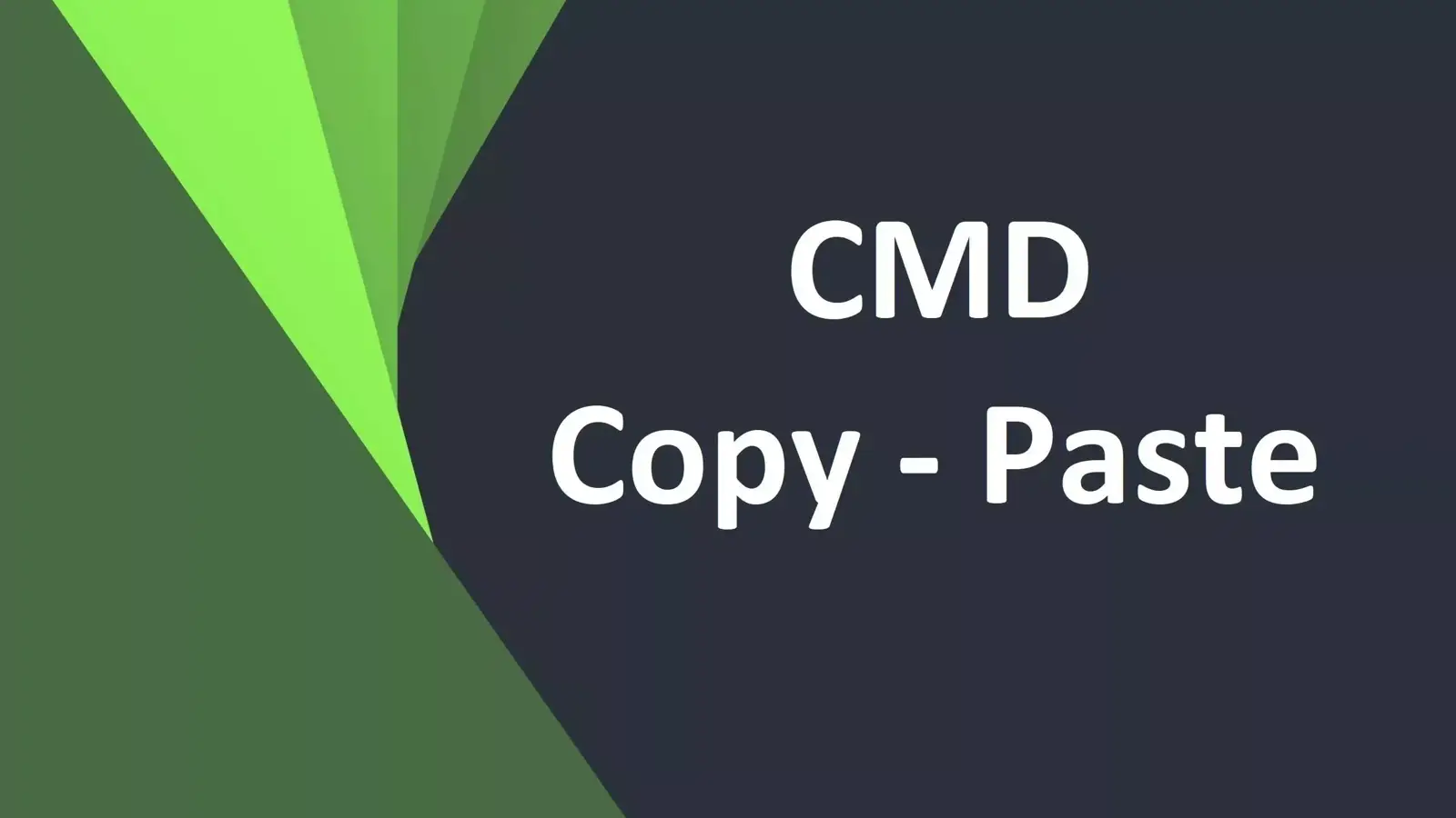 آموزش استفاده از کلید میانبر برای Copy و Paste در CMD
