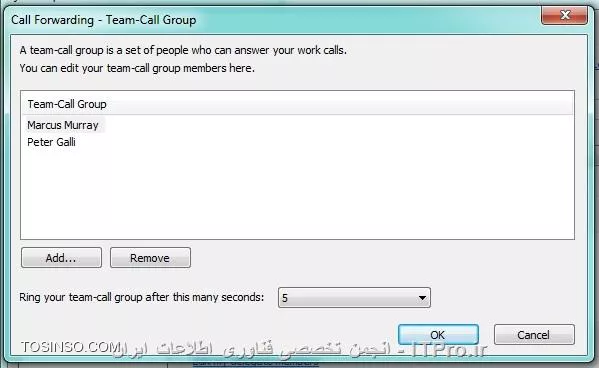 در مقاله های قبل با تاریخچه لینک و برخی قابلیت های آن از جمله سرویس IM & Presence، سرویس Audio/Video Calling & Conferencing و سرویس Sharing & Presentation آشنا شدیم. در این مقاله که پنجمین مقاله از سری آموزش گام به گام Lync Server می باشد، سرویس جامع و کاربردی Enterprise Voice را بررسی خواهیم کرد. به جرات می توان گفت که این سرویس، پر سر و صدا ترین سرویس موجود در Lync Server 2010 می باشد.

!! قابلیت Enterprise Voice
به اعتقاد خیلی از متخصصین سرویس های ارتباطات یکپارچه، این قابلیت کاربردی ترین امکان موجود در Lync Server می باشد. چرا که با استفاده از این سرویس، شما قادر هستید دستگاه های تلفن داخلی (PBX) کنونی خود را با Lync Server جایگزین کنید و یا از هر دو سرویس در کنار هم استفاده کنید. چرا که Lync Server با انواع سیستم های تلفنی موجود و تلفن های سانترالی مانند Asterisk، سرویس Elastix، سرویس FreePBX و سایر سیستم های VOIP که از SIP Trunk پشتیبانی می کنند، کاملا سازگار است.

البته برای جایگزینی سرویس تلفن سازمانی، Lync Server نیاز به استفاده از IP PBX و یا VOIP Gateway دارد.از دیگر قابلیت های سرویس Enterprise Voice، امکان اتصال به سیستم تلفن شهری (PSTN) است.قابلیت Enterprise Voice عملا نیاز سازمان ها به استفاده از تلفن های رومیزی، IP Phone و دستگاه سانترال را مرتفع می کند. هر کاربر می تواند با استفاده از Microphone و Headset از تمامی این قابلیت ها استفاده کند.

!! PBX Replacement یا جایگزینی دستگاه های PBX
تقریبا تمامی سازمان ها از دستگاه سانترال و تلفن داخلی برای ارتباطات خود استفاده می کنند. این سیستم PBX یا Private Branch Exchange نامیده میشود. برای استفاده از این سرویس شما به دستگاه سانترال و تلفن های داخلی نیازمند هستید. حال با استفاده از Lync Server، شما میتوانید سرویس PBX خود را به Lync منتقل کنید. یعنی به جای استفاده از دستگاه تلفن، از Microphone و Headset خود استفاده کنید. از طریق Lync شما میتوانید با شماره تلفن داخلی همکار خود تماس بگیرید. این کار از طریق محیط زیبا و کاربر پسند Lync Client انجام میگیرد. البته Lync Server 2010 قابلیت سازگاری با دستگاه کنونی PBX شما را نیز دارد. یعنی شما کماکان از سانترال برای تلفن داخلی خود استفاده کنید، در حالی که به جای تلفن های رومیزی از Headset خود استفاده میکنید.

||http://tosinso.com/files/get/eb9c159e-e423-4387-9509-d27c987e01b9||

البته شما در قالب این سرویس، از تمامی امکانات سرویس های PBX معمول بهره خواهید برد. برخی از این سرویس ها عبارت هستند از:

!! هدایت تماس (Call Forwarding)
زمانی که کاربر تماسی در Lync دریافت می کند، می تواند تعیین کند که این تماس به تلفن همراه، تلفن منزل، تلفن محل کار و یا همه آنها به طور همزمان هدایت شود. این شماره تلفن می تواند متعلق به همکار شما باشد. هر کاربر می تواند این تنظیمات را به طور جداگانه برای خود انجام دهد. برای مثال کاربر می تواند تنظیمات Lync خود را طوری اعمال کند که هدایت تماس در ساعات غیر کاری و به شماره تلفن مد نظر کاربر، منتقل شود. یا برای مثال کاربری که قصد ترک میز کار برای صرف ناهار خود را دارد، میتواند به طور موقتی تماس ها را به تلفن همراه خود منتقل کند.

البته در صورتی که کاربر تنظیمات مناسب را در Microsoft Outlook انجام دهد، در صورت عدم پاسخگویی کاربر، تماس می تواند به صندوق صوتی کاربر منتقل شود.نکته مهم در مورد این قابلیت آن است که تنظیمات Call Forwarding فقط زمانی در دسترس کاربر هستند که سازمان شما از تنظیمات مربوطه روی Lync Server پشتیبانی کند. یعنی این تنظیمات ابتدا می بایست روی Lync Server اعمال شوند، سپس کاربر به این تنظیمات دسترسی خواهد داشت.

||http://tosinso.com/files/get/ceb472c2-0cc7-4d37-aeaa-191c2b5e4b1c||

!! زنگ خوردن همزمان (Simultaneous Ring)
همانطور که پیشتر گفته شد، در حالت Call Forwarding تلفن شما زنگ نخواهد خورد. ممکن است زمانی شما بخواهید که تلفن شما و شماره دیگری به طور همزمان زنگ بخورند. بر خلاف Call Forwarding که تلفن شما زنگ نمی خورد، با قابلیت Simultaneous Ring شما میتوانید تماس های ورودی را به طور همزمان هم به تلفن خود و هم به شخصی دیگر هدایت کنید. تصور کنید برای ساعتی شما بسیار درگیر کار هستید و یا در دسترس نیستید. در این حالت شماره تلفن دیگری از خود و یا همکارتان را تعیین می کنید که در هنگام دریافت تماس ورودی، هر 2 شماره با هم زنگ می خورند. البته توجه داشته باشید که در حالت Simultaneous Ring، فقط 2 شمارا یا شخص قابل تعریف هستند که یکی قطعاً شماره شما خواهد بود.

||http://tosinso.com/files/get/c290d0dc-cbe7-4920-a31e-e02c4aaa6fdb||

!! انتقال تماس (Call Park)
این قابلیت جدیدی در Lync Server 2010 است که به کاربران این امکان را میدهد تماسی را در حالت Hold قرار داده و به همان تماس در مکانی دیگر پاسخ دهند. تصور کنید که فردی با شما تماس گرفته و بعد از دقایقی مکالمه، شما قصد دارید این تماس را به همکار خود در بخش دیگری منتقل کنید. کافیست که این تماس را در حالت Hold قرار دهید. سپس Lync به این تماس یک شماره موقتی اختصاص می دهد. همکار شما فقط با شماره گیری این شماره موقت قادر خواهد بود که به این تماس پاسخ دهد.البته این قابلیت به صورت پیشفرض غیر فعال بوده و ابتدا می بایست آن را از طریق Lync Server فعال و تنظیم نمایید.

||http://tosinso.com/files/get/3fc433b9-1f24-4e88-8fc2-bc567c0bbd59||

!! شماره های اختصاص داده نشده (Unassigned Numbers)
همانطور که گفته شد، برای اینکه از امکانات مختلف سرویس های وابسته به Enterprise Voice استفاده کنید، می بایست به هر کاربر شماره ای اختصاص دهید. اگر کاربران با سازمان قطع همکاری کنند، حساب های کاربری آنها غیر فعال خواهد شد. ولی برای شماره هایی که به آنها اختصاص داده اید چه اتفاقی خواهد افتاد؟ اگر همکاران و مشتریان شما با این شماره ها تماس بگیرند، چه اتفاقی خواهد افتاد؟

اگر شما هم به این فکر کرده اید که این تماس ها برقرار نخواهند شد، کاملا درست فکر کرده اید. زیرا که این شماره ها در حال حاضر به کسی اختصاص داده نشده اند.با استفاده از قابلیت Unassigned Numbers در Lync Server 2010، شما می توانید یک محدوده (Range) از شماره های اختصاص داده نشده (Unassigned) را انتخاب کرده و تعیین کنید که در صورت شماره گیری این شماره ها، چه اتفاقی برای تماس ها بیافتد. شما می توانید بیانیه ای (Announcement) را تعیین کرده که برای تماس گیرنده پخش شود، و یا اینکه می توانید تعیید کنید که تماس به سیستم پاسخگوی خودکار (Exchange Unified Messaging Auto Attendant) منتقل شود.

البته قابلیت Unassigned Numbers فقط مختص شماره های اختصاص داده نشده نمی باشد. شما می توانید شماره های دیگر را نیز در لیست وارد کنید. این کار زمانی مفید است که مثلا فردی با سازمان قطع همکاری می کند و یا پیش شماره ها تغییر می کنند. در این صورت شما تا اصلاح تنظیمات خود و پایدار شدن شرایط شبکه، این تماس ها را به شماره دیگری انتقال می دهید.
این قابلیت مفید و کاربردی در OCS 2007 به صورت پیشفرض وجود نداشت و از Lync Server 2010 به این سری محصولات اضافه گردید.

||http://tosinso.com/files/get/d9649e41-79d8-4d16-b2ce-32a57a72a1e2||

!! Team Call
با استفاده از این قابلیت، شما می توانید گروهی از دوستان و همکاران خود را مشخص کنید که وقتی کسی با شما تماس میگیرد، تمام این افراد نیز آن تماس را دریافت خواهند کرد. در صورتی که شما پشت میز خود نباشید و یا به هر دلیلی قادر به پاسخگویی نباشید، هر فردی از این گروه می تواند تماس را پاسخ دهد. در اصل تمامی افراد گروه این تماس را دریافت خواهند کرد، ولی مشخص است که با چه شخصی تماس گرفته شده است. شما می توانید گروهی از همکاران خود که روی یک پروژه کار می کنید را به گروهی اضافه کنید. 

حال با استفاده از قابلیت Team Call، اگر فردی در مورد این پروژه با شما تماس بگیرد و شما قادر به پاسخگویی نباشید، تمامی همکاران شما که عضو گروه هستند تماس را دریافت خواهند کرد و هر یک از آنها این امکان را خواهند داشت که به تماس مذکور پاسخ دهند. شما می توانید به صلاحدید خود افراد را از این گروه حذف و یا به آن اضافه کنید.البته شما می توانید تعیین کنید که بعد از سپری شدن چند ثانیه پس از پاسخ ندادن شما، همکاران شما تماس را مشاهده کنند. همچنین می توانید تعیین کنید که همکاران شما صدای زنگ را نشنیده و فقط یک Toast Notification (به پیام های موقتی که در گوشه سمت راست پایین صفحه مشاهده می شود، Toast Notification اطلاق می شود) مشاهده کنند.

||http://tosinso.com/files/get/832fe55d-bad3-479c-bf0b-511a36103dfb||
||http://tosinso.com/files/get/36e2f218-bb68-4f43-94e6-8cd00d6a666d||

!! منشی تلفنی (IVR)
عبارت IVR که مخفف Interactive Voice Response است، در زبان ما به آن منشی تلفنی اطلاق می شود. این سرویس دقیقا مانند منشی تلفنی در شرکت ها و سازمان عمل می کند. با استفاده از این سرویس، تماس گیرنده پس از انتخاب گزینه مناسب، به فرد، گروه و یا صف مورد نظر ارجاع داده می شود. چیزی که این سرویس را از دیگر سرویس های مشابه متمایز می کند، هوشمندی بسیار بالای آن می باشد.

بر خلاف سیستم های مشابه و معمول که شما با فشردن دکمه های تلفن به فرد مورد نظر انتقال داده می شوید، Lync قابلیت تشخیص صدا را داشته و شما می توانید با صدای خود، به فرد مورد نظر منتقل شوید. همچنین این سرویس از 26 زبان پشتیبانی می کند.شخص تماس گیرنده این امکان را دارد که خود را از صف انتظار خارج کرده و در صف دیگری قرار دهد.این سرویس کاملا با سرویس Presence سازگار است. فرض کنید شخص تماس گیرنده از طریق سرویس IVR در حال برقراری تماس با شما است. در صورتی که ما در حالت Away باشید، این تماس به شما منتقل نخواهد شد.

||http://tosinso.com/files/get/24567cb5-8127-4f63-893a-21222a805841||

!! قابلیت اتصال به سیستم تلفن شهری (Connectivity to PSTN)
برای تماس با فردی خارج از محل کار شما، عموما مجبور به شماره گیری خطوط شهری هستید. برای این منظور، از دستگاه تلفن استفاده کرده، شماره تلفن آن شخص را وارد میکنید. حال با استفاده از Lync Server 2010، شما فقط با استفاده از محیط کاربرپسند Lync Client و استفاده از Microphone خود، قادر به برقراری تماس با فرد مذکور هستید. کافیست که Lync Server خود را به سیستم تلفن شهری یا (PSTN (Public Switched Telephone Network وصل کنید.

||http://tosinso.com/files/get/7abf34bd-2181-4d8d-8588-2632e82d0300||

در این مقاله سرویس پرکاربرد و هوشمند Enterprise Voice زا بررسی کردیم. در مقاله بعد سرویس Mobility را با هم مرور خواهیم کرد.

نویسنده: سعید خلیفی 
منبع: |جزیره سرویس های شبکه مایکروسافت وب سایت توسینسو::https://tosinso.com/microsoft|
هرگونه نشر و کپی برداری بدون ذکر منبع دارای اشکال اخلاقی می باشد
