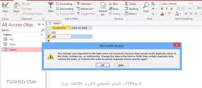 آموزش اکسس 2016 (Access) قسمت 9 : ایجاد پایگاه داده و Field