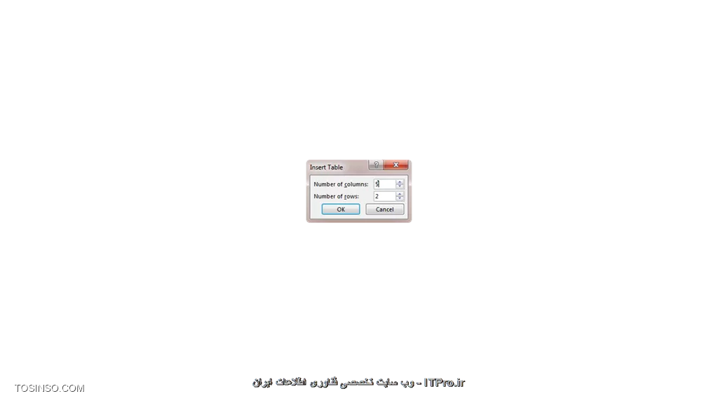 سلام دوستان itpro ای!! در این پست می خوام ادامه ی بخش آموزش تصویری پاورپوینت 2013 رو با قسمت سوم یعنی :کار با insert بخش جداول ادامه بدم.خب برنامه پاورپوینت رو باز میکنیم میریم قسمت insert به شکل زیر دقت کنید:

||http://tosinso.com/files/get/f4a4636d-943e-46c5-8f99-46e37976f693||
همون طور که دیدید table رو انتخاب می کنیم یک پنجره یا بهتره بگم یک منوی خیلی کوچک باز میشه مثل تصویر زیر:

||http://tosinso.com/files/get/a121901e-d98f-4cc9-a3fc-2ee3c53cf071||
خب شما الان در این قسمت چند راه براتون وجود داره:
و با توجه به نوع جدولی که میخواین درست کنید و در دسترس داشته باشین می تونید جدول خودتون رو با سطرها و ستون های دلخواه ایجاد کنید.راه اول راه بسیار بسیار راحتی هست:)
شما در این روش کافیه فقط موس رو روی مربع های این منوی کوچک باز شده drag کنید یا بکشید حتی قسمت بالای منو اینکه تعداد سطرها در ستون ها چقدر شده رو هم میزنه و به این ترتیب شما جدولتون ایجاد میشه مانند تصویر:

||http://tosinso.com/files/get/334b5aa7-571f-4f55-bbb6-9dac4b7dc799||
راه دوم اینه که بعضی از افراد به صورت دستی خودشون تعداد سطر و تعداد ستون رو داخل جدولی که پس از انتخاب گزینه insert table در زیر منو ، ایجاد میشه رو وارد می کنند که خیلی فرقی نمیکنه.

||http://tosinso.com/files/get/8416ab85-9dfc-4916-aa98-91f010eaeffa||
که پس از انتخاب گزینه ok تنظیمات مرتبط با جدول باز میشه:) روش بعدی  انتخاب گزینه ی draw tables هست برای ایجاد جدول، که به صورت تک خانه ای هست یعنی شما یا به صورت عمودی یا افقی خانه هایی رو به عنوان جدول طراحی می کنید به تصویر زیر دقت کنید:

||http://tosinso.com/files/get/6eec5544-b096-4fd0-9290-782a8fea7ecf||
راه چهارم انتخاب گزینه ی excel spreadsheet هست که خیلی در موردش توضیح ندادم چون بیشتر به آموزش excel مربوط میشه و فقط برای یک سری از افراد کاربرد داره و اگر فرصت بشه قطعا پس از پایان این دوره بخش آموزش excel رو آماده می کنم و اونجا توضیح میدم چجوریاست:) به تصویر زیر دقت کنید:

||http://tosinso.com/files/get/42f4df83-6eae-487d-9a4b-ac17d1994a02||
این جدول رو با استفاده از جدول excel درست کردم (البته این رو هم بدونید کلا نرم افزار excel برای انجام عملیات های ریاضی یکسری پوشه بندی ها و کارهای خاص از قبیل حسابداری و ... انجام میشه)

خب روش های مرتبط با ایجاد جدول در powerpoint2013 تمام شد به تنظیمات می پردازیم. شما برای ایجاد جدول هاتون ممکنه از هر کدام از روش های ذکر شده در بالا استفاده کنید اما بعد از باز شدن جداول یک سری تنظیمات رو باید انجام بدید حالا این تنظیمات چی هستن؟؟ ابتدا کادر table style options رو بررسی می کنیم.

||http://tosinso.com/files/get/9fd5ec49-feb4-44e7-a406-0f1481f83232||
فرض کنید که شما میخواین هدر جدولتون رو مشخص کنید و رنگش رو متمایز از بقیه دربیارین در این صورت گزینه header row رو تیک می زنید. total row ردیف آخر جدولتون رو مشخص می کنه ، first column رنگ ستون اول رو از سایر قسمت ها متمایز میکنه و last column ستون آخر را:) banded row و banded column هم به ترتیب ردیف ها و ستون های جدول تون رو راه راه می کنند که در واقع یک مدل استایل هست واسه زیباسازی جدول که شما می تونید رنگ بندی این قسمت رو در کادر table styles انجام بدید:

||http://tosinso.com/files/get/0364b55c-a10c-47a8-9a48-61bb2e403c35||
که در این بخش هم shading که مخصوص رنگ آمیزی داخل کادرهای جدول هست و کارکردن باهاش دقیقا مثل shape fill هست و تفاوتی نداره.بخش border رو داریم که برای تعیین مرز بین ردیف ها و ستون ها هست و حالت های مختلفی داره حتی ممکنه شما border رو نخواهید استفاده کنید که در این صورت گزینه no border رو انتخاب می کنید.اما گاهی اوقات می خواهیم داخل یک خانه از جدول دونوشته قرار بدیم مثل برنامه های هفتگی:) مثلا قراره در یک تایم مشخص هم ریاضی بخونیم هم فیزیک و این برنامه رو داخل جدولمون قرار بدیم برای اینکه ظاهر زیبایی داشته باشه در قسمت border گزینه ی diagonal down border یا diagonal up border رو انتخاب می کنیم که مرزهاشون از هم جدا بشه البته من در این عکس از هردوش استفاده کردم برای همین ضربدری شده :)

||http://tosinso.com/files/get/3d6885fd-43d0-4096-9441-72fc719da6da||
افکت بعدی جدول effect هست که دارای سه تنظیمات می باشد:
* *bevel :* که خانه های جدول رو سه بعدی می کنه.
* *shadow:* که برای جدولمون سایه ایجاد میکنه.
* *Reflection :* که انعکاس ایجاد میکنه .

||http://tosinso.com/files/get/ebaa00e2-e840-4d97-9e1d-a1949e7ff317||
کادر بعدی draw border هست که به ما این امکان رو میده که حاشیه های جدولمون رو به صورت خط چین در بیاریم ،رنگ قلم مون رو انتخاب کنیم و یا بوسیله ی eraser جدول ایجاد شده رو پاک کنیم.بخش wordart style هم مربوط به تنظیمات و زیباسازی متن داخل جدول هست که در قسمت های بعدی insert حتما توضیح خواهم داد.امیدوارم مطالب این بخش از آموزش براتون مفید بوده باشه.
*itpro بـاشید.*

نویسنده: حمیده سلامی
منبع: |جزیره مبانی کامپیوتر و مهارت های هفتگانه وب سایت توسینسو::https://tosinso.com/icdl|
هرگونه نشروکپی برداری از نوشته بدونه ذکر منبع و نام نویسنده حرام است.