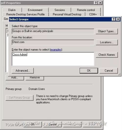 استفاده از Active Directory به عنوان Radius server برای تجهیزات سیسکو 