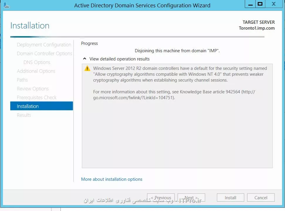 با سلام، آیا Child Domain حتما باید در یک شبکه ی دیگر ساخته شود ؟

برای مثال سرور test.com دارای آی پی 192.168.1.1 میباشد

آیا میتوان tehran.test.com را هم در سروری که در همین آی پی قرار داره ،( مثلا آی پی اش 192.168.1.2 ) ، قرار داد ؟

چون من زمانی که سرورم رو میخوام تبدیل به child domain controller بکنم ، بعد از اینکه در مرحله آخر install رو میزنم ، عملیات خطا میده و کامپیوتر ری استارت میشه و کلا از دامین خارج میشه !

||https://tosinso.com/files/get/847a0538-a331-4ece-9f74-0456a76c1581||

||https://tosinso.com/files/get/b72902b3-5eff-43ab-b486-ac5ad1b14c53||