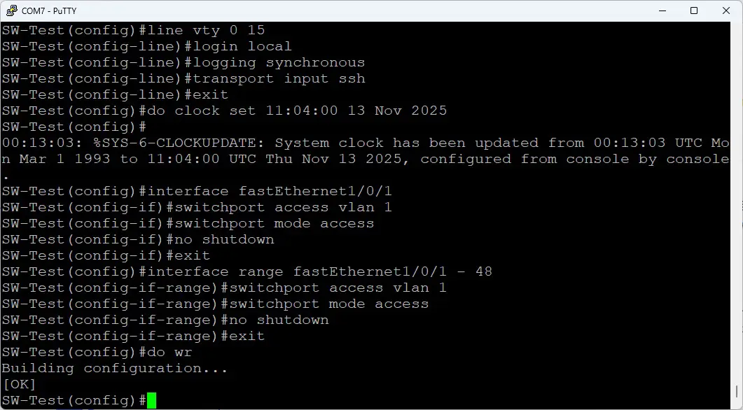 ذخیره پیکربندی در Config Mode سوئیچ سیسکو