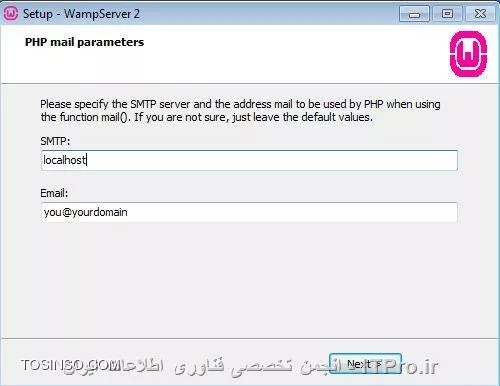 تصویر پنچم نصب WAMP نصب بصورت اینترنتی یا لوکال