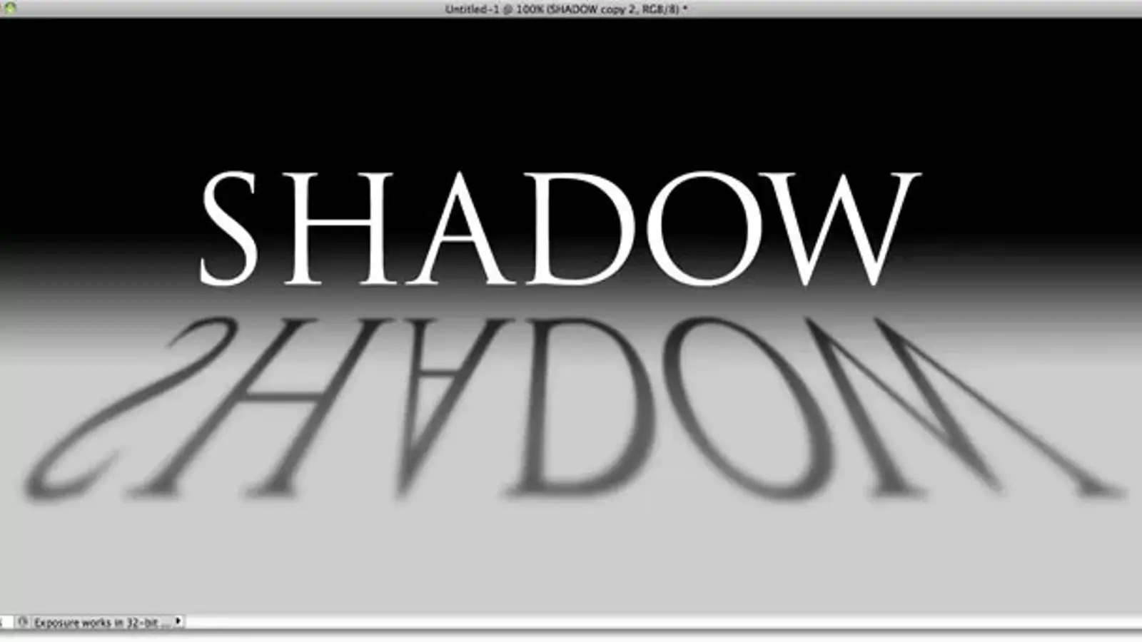 آموزش ساخت افکت سایه حرفه ای روی متن در فتوشاپ