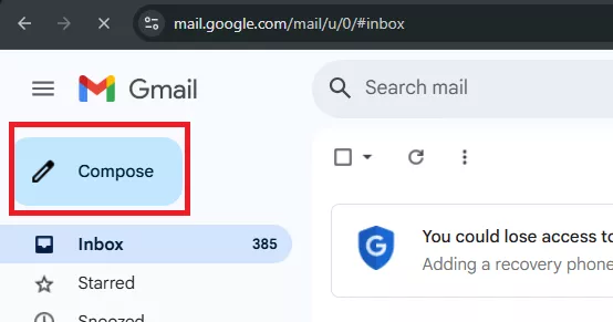 نوشتن ایمیل 