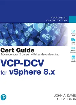 جلد کتاب راهنمای جامع آمادگی آزمون VCP-DCV برای VMware vSphere 8.x