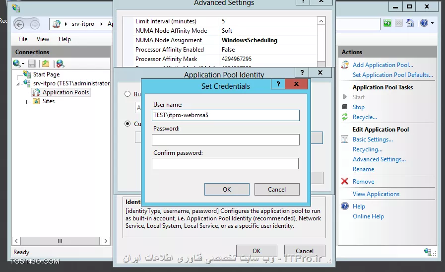 مدیریت و نگهداری از  Service Account ها در ویندوز
