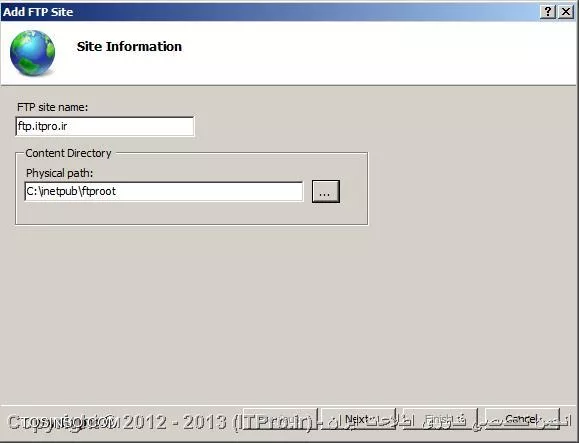 آموزش راه اندازی FTP سرور 