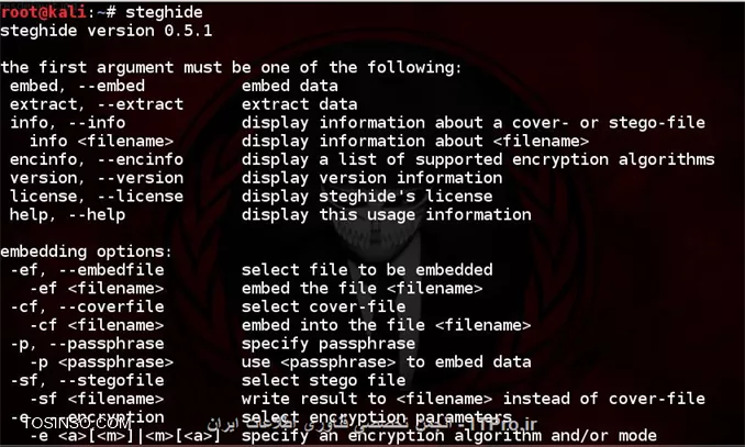 نهان نگاری  Steganography و کشف نهان نگاری در لینوکس با استفاده از ابزار خط دستور StegHide 