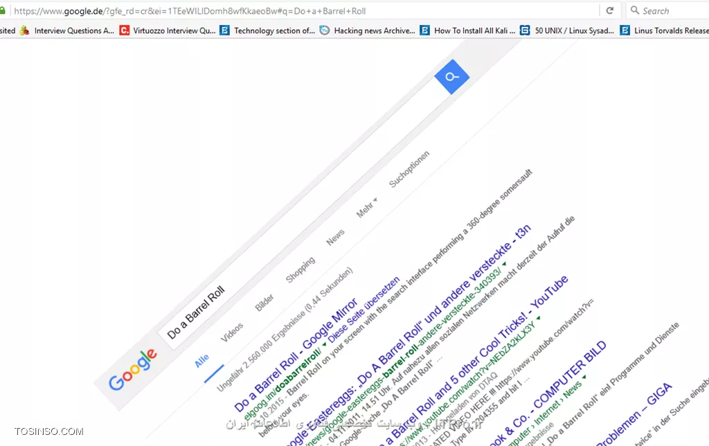 Google Eastereggs: „Do A Barrel Roll“ und andere versteckte