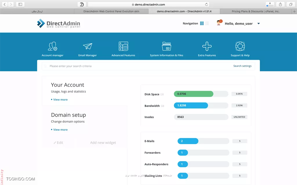 وب سایت توسینسو