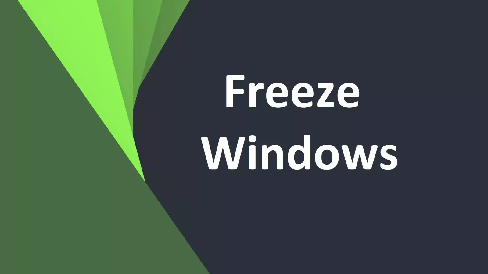 آموزش Freeze کردن ویندوز با اسکریپت : ویندوز را منجمد کنید !