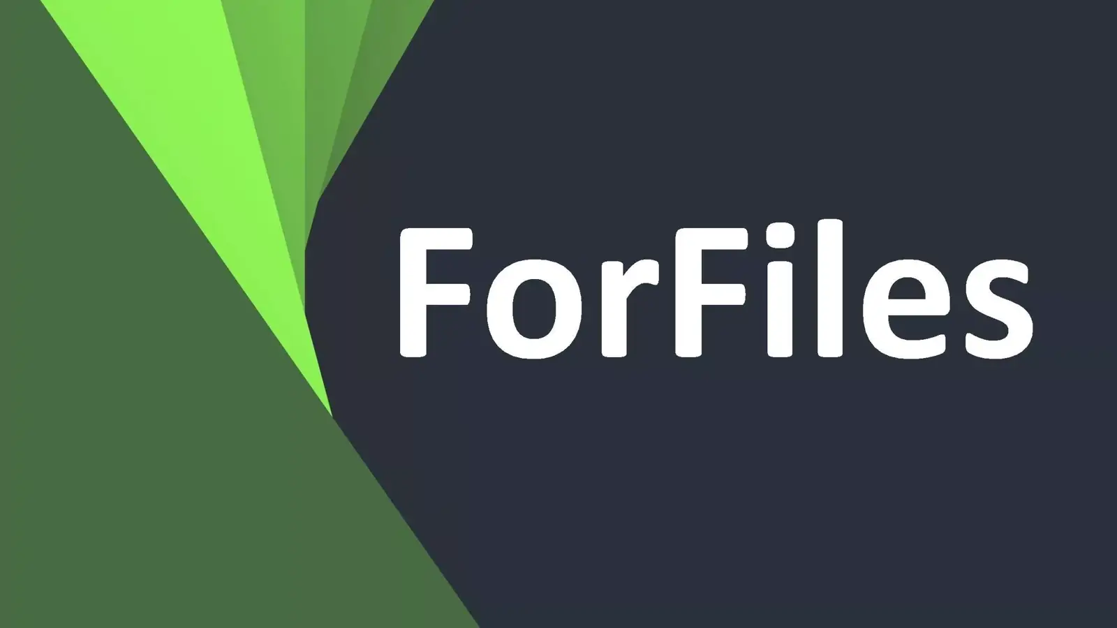 آموزش دستور ForFiles در خط فرمان ویندوز (CMD)