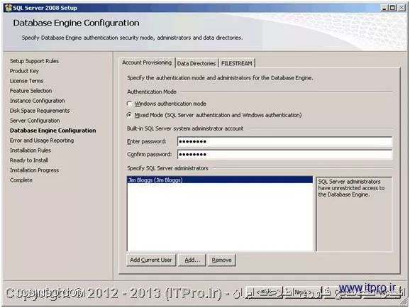 آموزش تصویری نصب SQL Server 2008