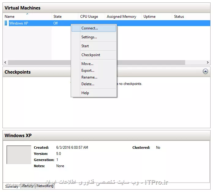 با جلسه دهم از مجموعه آموزش های دوره مایکروسافت و یکی دیگر از قابلیت های جدید و جذاب ویندوز 8 به نام Hyper-V در خدمت عزیزان هستم. مانند همیشه ابتدا معرفی کوتاهی از این قابلیت خواهیم داشت.Hyper-V نام ابزار یا بهتر بگوییم برنامه جدیدی ست که مایکروسافت به تازگی در ویندوز 8 گنجانده است، که به واسطه آن می توان چندین سیستم عامل را به طور همزمان بر روی ویندوز نصب کرد. یعنی Hyper-V افراد را قادر می سازد تا بدون ریستارت کردن کامپیوتر و یا هر گونه تغییری در پارتیشن بندی فعلی هارد دیسک، بتوانند انواع سیستم عامل ها را بر روی کامپیوترشان نصب کنند. 

فرض کنید قصد داریم تا ویندوز XP یا حتی Linux و یا MAC OS را طوری بر روی کامپیوترمان نصب کنیم که نخست هیچ گونه تغییری در پارتیشن بندی هارد دیسک مان ایجاد نگردد، و دوم این که بتوانیم بدون ریستارت کردن کامپیوتر و تنها با چند کلیک ساده وارد محیط لینوکس یا ویندوز XP و دیگر سیستم عامل ها بشویم. در واقع Hyper-V را می توان معادل برنامه VMWare Workstation شرکت VMWare یا دیگر برنامه های مجازی ساز دانست، تنها با این تفاوت که شما بابت نرم افزار  VMWare Workstation چیزی حدود 250 دلار پرداخت می کنید و آن را خریداری می نمایید، اما Hyper-V  مایکروسافت به صورت رایگان در ویندوز 8 گنجانده شده و نیازی به پرداخت هزینه های اضافی نمی باشد.

افراد ممکن است به دلایل گوناگونی از  Hyper-V استفاده کنند، که شاید مهمترین آن را بتوان نصب و اجرای برنامه هایی دانست که دیگر بر روی ویندوز 8 قابلیت اجرا شدن ندارند. به عنوان مثال فرض کنید برنامه ای دارید که فقط بر روی ویندوز XP اجرا می شود و با ویندوز 8 ناسازگار نیست. پس در چنین سناریویی ما با راه اندازی Hyper-V ابتدا ویندوز XP را درون آن نصب، و سپس برنامه مورد نظرمان را بر روی ویندوز XP نصب خواهیم کرد و با برنامه شروع به کار می کنیم. یا در سناریویی دیگر، فرض کنید قصد داریم بدون ریستارت کردن کامپیوتر به ویندوز ویستا برویم که در چنین سناریویی نیز با نصب ویندوز ویستا بر روی Hyper-V این کار نیز برایمان قابل انجام شدن خواهد بود. در مثالی دیگر نیز با اسفاده از Hyper-V می توانیم دیگر سیستم عامل ها از قبیل لینوکس یا Mac OS را نصب کنیم. اجازه دهید تا بیش از این وارد جزییات نشده و به نحوه کار با این قابلیت خارق العاده بپردازیم.

!! *پیش نیازهای Hyper-V*
   - ویندوز 8 نسخه Pro به بالا
   - پردازنده 64 بیتی
   - پشتیبانی پردازنده از فن آوری Virtualization

!! *نحوه نصب Hyper-V بر روی ویندوز 8*
برای شروع به کار، ابتدا بایستی Hyper-V را بر روی کامپیوترمان نصب کنیم. بدین منظور به Control Panel رفته و حالت نمایش آیکون ها را بر روی Category گذاشته و بر روی Uninstall a program کلیک می نماییم.
<center>
||http://tosinso.com/files/get/b6a54a84-cd49-4ec8-9b6a-e75fdcecb805||
<center>
در صفحه بعد که پس از کلیک برایمان باز خواهد شد، بر روی Turn Windows features on or Off کلیک می نماییم
<center>
||http://tosinso.com/files/get/282103b3-171e-49eb-a818-354b0ebb4584||
<center>
سپس با انتخاب و زدن تیک Hyper-V ویندوز شروع به نصب آن بر روی کامپیوتر خواهد نمود
<center>
||http://tosinso.com/files/get/1df8090f-f757-48ac-9c8e-11566cfc1b21||
||http://tosinso.com/files/get/a5a9200f-21de-482a-8c95-969bde3364ed||
<center>
و در پایان آن گونه که در تصاویر زیر نیز مشاهده می کنید، Windows از ما می خواهد تا برای تکمیل عملیات نصب، کامپیوتر را یک بار ریستارت کنیم. ما نیز با زدن دکمه Restart now اجازه می دهیم تا کامپیوترمان ریستارت گردد.
<center>
||http://tosinso.com/files/get/dfadd177-e337-4dc4-b4dd-367ad9496fe1||
<center>
پس از ریستارت شدن کامپیوتر و بارگذاری مجدد ویندوز، با رفتن به منوی استارت و تایپ Hyper برنامه Hyper-V برایمان نمایش داده خواهد شد، که با کلیک بر روی آن، برنامه را باز می کنیم.
<center>
||http://tosinso.com/files/get/fac753cf-0fa1-43dc-933c-c987af103cff||
||http://tosinso.com/files/get/686f1ec7-ec33-400a-8b41-f3ecbd7512d2||
<center>
پس ار باز شدن کنسول برنامه، بایستی طی چند مرحله و طبق توضیحاتی که در زیر آورده شده است، ابتدا فایلی را برای نصب سیستم عاملی دیگر بر روی Hyper-V ایجاد کنیم. بدین منظور از منوی Action  و سپس انتخاب گزینه New  و Virtual Machine اقدام به ساخت فایل مربوطه می نماییم. که در زیر نیز مراحل به صورت گام به گام آورده شده اند: 
همان طور که در شکل زیر نیز می بینید، اولین صفحه توضیحاتی راجع به برنامه Hyper-V می باشد که ما با زدن Next آن را قبول و به صفحه بعد خواهیم رفت
<center>
||http://tosinso.com/files/get/9e5a2d6e-c12d-4bb5-b3a1-74587b1f001b||
<center>
در صفحه بعدی و آن گونه که در زیر نیز مشاهده می نمایید، از ما در مورد سیستم عاملی که قصد نصب آن بر روی Hyper-V را داریم سوالاتی پرسیده شده است، سوالاتی از قبیل مسیر نصب و نیز نام سیستم عامل مربوطه، که با توجه به آن ها در این مثال من نام را XP ، و مسیر نصب آن را نیز درایو D و پوشه Windows XP انتخاب کرده ام. شما نیز بالطبع بر اساس سیستم عاملی که قصد نصب آن بر روی Hyper-V را دارید بایستی اقدام به انتخاب نام و مسیری برای آن کنید.
سپس بر روی Next کلیک کرده تا به صفحه بعد برویم
<center>
||http://tosinso.com/files/get/50281474-7bea-4ef2-b664-78d0ff6b5037||
<center>
در این صفحه (شکل زیر)، با دو گزینه به نام های Generation 1 و Generation 2 مواجه می شویم. توضیح این که اگر قصد نصب سیستم عامل های ویندوز 8، ویندوز سرور 2012، و ویندوز 10 را داشته باشید حتما بایستی از Generation 2 استفاده کنید. در غیر این صورت همان Generation 1 را بایستی انتخاب نمایید. پس از آن جا که در این مثال من قصد نصب ویندوز XP را دارم، گزینه Generation 1 را انتخاب خواهم کرد.
<center>
||http://tosinso.com/files/get/8342ad54-ab53-4836-986d-96114e04a09a||
<center>
قسمت بعد (تصویر زیر) از ما می خواهد تا میزان فضای Ram که تمایل داریم به ماشین مجازی یا همان سیستم عاملی در حال ساخت آن هستیم را وارد نماییم. بایستی توجه داشت که این میزان فضا، با توجه به حجم Ram فعلی موجود بر روی کامپیوتر باید در نظر گرفته شود. پس هر چقدر که از Ram بیشتری بر روی کامپیوترتان برخوردار باشید، متعاقبا می توانید میزان بیشتری را نیز به ماشین مجازی اختصاص دهید. تنها توجه داشته باشید که همیشه سعی کنید میزان فضایی که به Ram ماشین مجازی اختصاص می دهید، از میزان Ram واقعی کامپیوترتان کمتر باشد. بدین معنی که مثلا اگر دارای 8 گیگ Ram بر روی کامپیوتر واقعی مان هستیم، تخصیص 4 گیگ آن به یک ماشین مجازی منطقی به نظر می رسد. گرچه هر چه تعداد ماشین های مجازی که بر روی Hyper-V نصب و سپس اجرا می کنید بیشتر شوند، قاعدتا بایستی یک تعادل نیز در بین آن ها و میزان فضای Ram اختصاصی نیز به وجود آورید.
در مثال زیر من دارای 8 گیگ Ram بر روی کامپیوترم هستم، که به نظر 2 گیگ آن برای این ماشین مجازی (ویندوز XP) کافی به نظر می رسد.
<center>
||http://tosinso.com/files/get/c99f2234-6308-4df9-85c3-7b2f014eeb99||
<center>
در قسمت بعد (تصویر زیر)، از ما خواسته می شود تا کارت شبکه فیزیکی موجود بر روی کامپیوترمان را به Hyper-V معرفی کرده، تا پس از نصب سیستم عامل بر روی آن، بتوانیم از طریق آن با شبکه محلی مان و یا دنیای خارج و اینترنت ارتباط برقرار نماییم. متاسفانه چون در شرایط فعلی هیچ کارت شبکه ای بر روی سیستم من موجود نیست وضعیت Not Connected نمایش داده شده است. ولی چنان چه شما در این قسمت دارای کارت شبکه یا کارت شبکه هایی باشید می توانید آن را انتخاب نموده و از آن در سیستم عامل مجازی تان بر روی Hyper-V نیز بهره مند گردید.
<center>
||http://tosinso.com/files/get/8228b272-e51b-4b2a-9b86-b3572783516c||
<center>
قسمت بعد (تصویر زیر) از ما مسیر و نیز میزان حجمی که تمایل داریم به هارد دیسک ماشین مجازی مان اختصاص دهیم را درخواست می نماید. در مثال زیر من درایو D و نیز میزان حجم 20 گیگابایت را به آن اختصاص داده ام، که شما نیز بر اساس نیاز و سیستم عامل تان می توانید حجم و مسیری متفاوت را انتخاب کنید.
<center>
||http://tosinso.com/files/get/35c2f35c-4d85-4fe6-a3bd-c02a1c9f2b66||
<center>
صفحه بعد (تصویر زیر) از ما آدرس فایل iso یا درایوی که CD و DVD نصب سیستم عامل بر روی آن قرار گرفته است را درخواست می نماید، که من نیز با دادن آدرس فایل iso ویندوز XP و زدن دکمه Next مراحل را ادامه خواهم داد.گرچه همان طور هم که گفته شد شما می توانید به جای دادن آدرس فایل iso، آدرس درایو CD یا DVD ویندوزتان یا هر سیستم عامل دیگرتان بر روی آن قرار گرفته است را به برنامه بدهید. 
<center>
||http://tosinso.com/files/get/44c124d4-6dc2-4cbe-9c40-7e390ab1ca5d||
<center>
و در آخر Hyper-V یک گزارش کلی از آن چه که طی مراحل کانفیگ انجام داده ایم را به ما نمایش خواهد داد. بر روی Finish کلیک می کنیم تا پنجره بسته و مراحل کانفیگ اولیه خاتمه یابد.
<center>
||http://tosinso.com/files/get/9be63223-a7f2-451c-9a4b-67f2b16bb5df||
<center>
حال که تمامی مراحل کانفیگ اولیه به پایان رسیده است، وقت آن می باشد تا با روشن کردن ماشین مجازی، شروع به بوت کردن و نصب سیستم عامل مان که در اینجا ویندوز XP سرویس پک 3 می باشد نماییم. پس با انتخاب ماشین مجازی در کنسول Hyper-V و راست کلیک بر روی آن، و نهایتا زدن Connect ماشین مجازی را روشن و شروع به راه اندازی آن می کنیم.
<center>
||http://tosinso.com/files/get/8f45b290-f8da-4658-a4ec-5f075378508a||
<center>
و آن گونه که در تصویر زیر نیز مشاهده می کنید، با زدن دکمه Start، ویندوز XP در یک محیط مجازی شروع به بوت و نصب شدن خواهد کرد. از این مرحله به بعد نیز کلیه مراحل نصب سیستم عامل کاملا شبیه به آن چه که در محیط های واقعی انجام می پذیرد خواهد بود.
<center>
||http://tosinso.com/files/get/86f1dbc6-1cfe-4133-99a5-22eb67a72a24||
||http://tosinso.com/files/get/f4026776-167b-4e4f-80b1-e15adc78eded||
||http://tosinso.com/files/get/0179d20c-a7af-4930-b1c7-ffcecd2e9747||
||http://tosinso.com/files/get/c451e68c-6d64-4ed9-826c-8bf67a6338d7||
<center>
و در پایان این آموزش، آن گونه که در شکل زیر نیز مشاهده می نمایید، ویندوز XP با موفقیت بر روی ویندوز 8 و مجازی ساز Hyper-V  نصب گردید. اکنون خواهید توانست تا برنامه هایی را که قبلا تنها بر روی ویندوز XP  اجرا می شده اند را علیرغم این که ویندوز فعلی تان ویندوز 8 است، در درون محیط مجازی Hyper-V و ویندوز XP  اجرا کرده و با آنها کار کنیم.
<center>
||http://tosinso.com/files/get/41e54cbf-e145-4798-a409-e1de8a0c248d||
<center>
<left>
شادی و نشاط برای همه دوستان ITPRO
<left>

نویسنده : اسحاق احمدپور
منبع :| جزیره سرویس های شبکه مایکروسافت وب سایت توسینسو::https://tosinso.com/microsoft|
هرگونه نشر و کپی برداری بدون ذکر منبع و نام نویسنده دارای اشکال اخلاقی است