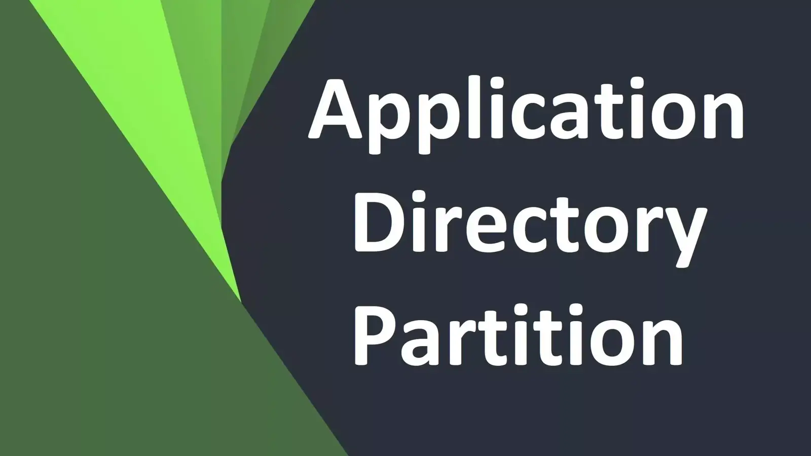 Application Directory Partition چیست؟ به زبان ساده
