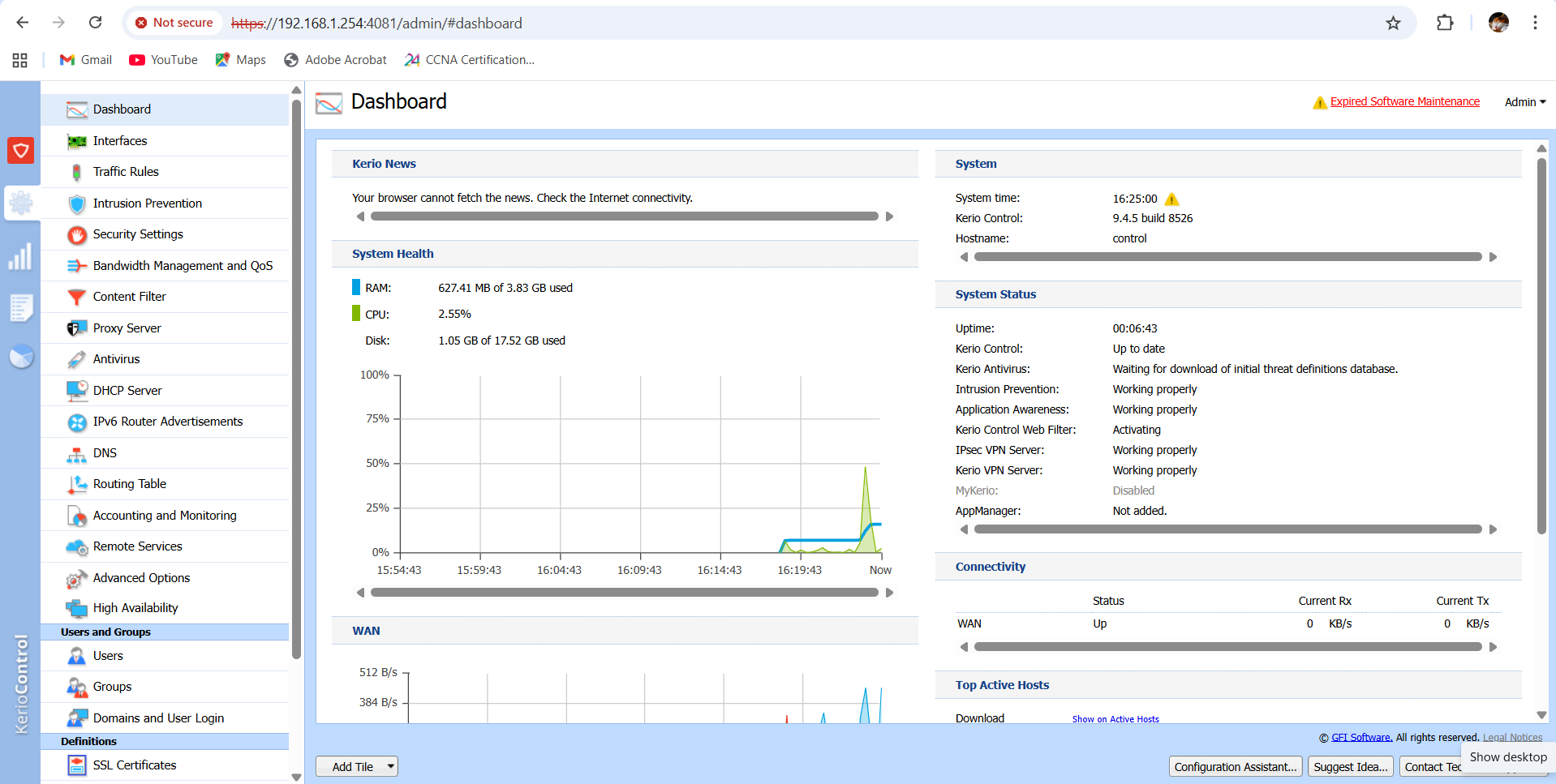 نمایش کنسول مدیریتی