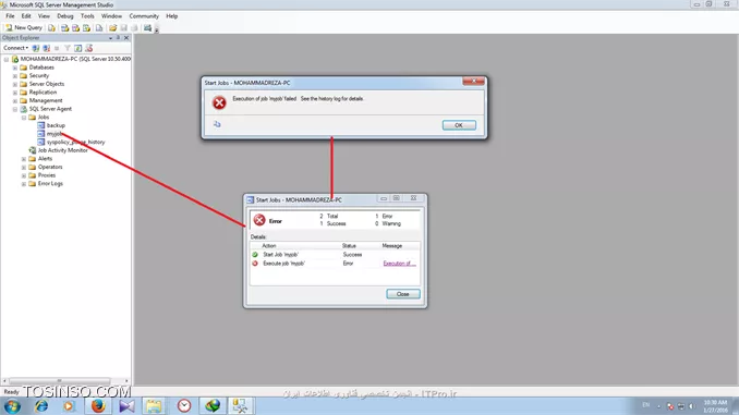  sysadmin وارد شدم درست شد خیلی ممنون 

فقط ی مشکل دیگه  دارم  وقتی میخوام backup که برای database سایتم ساختم تستش کنم این ارور میاد


||http://dba.tosinso.com/files/get/8fe3f824-f2bb-4b5e-b8aa-2fdd9b7b10d0||

