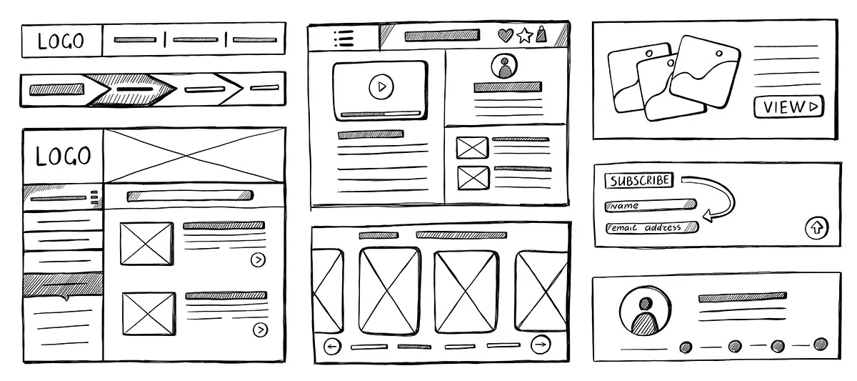 مفهوم wireframe در طراحی سایت