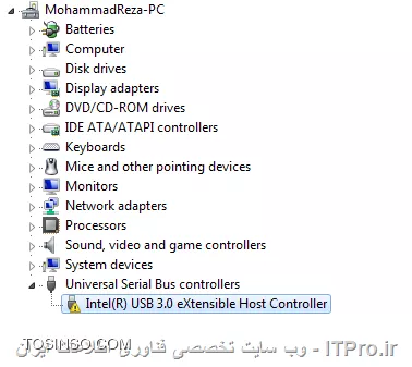 نمای Device Manager