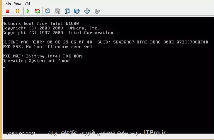با سلام 
esxi5.5 رو روی سرور hp dl380 g7 راه انداختیم
حالا برای نصب ویندوز سرور 2008 روی esxi به این مشکل برخورد میکنیم
به نظر شما چاره چیه؟
ممنون دوستان
||http://tosinso.com/files/get/938d24b5-8829-4dc1-8985-cf28d77d30e4||